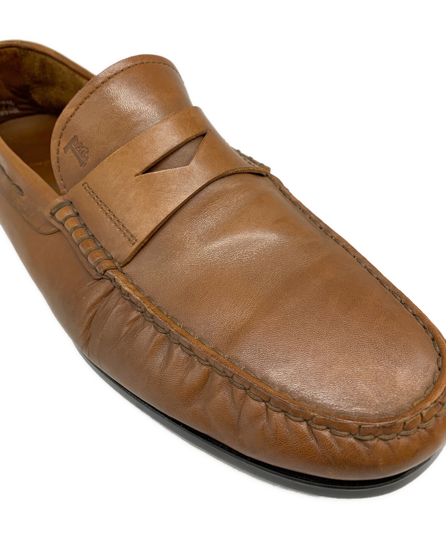 新品/36 トッズ ローファー ドライビングシューズ イタリア製 本革 ブラウン 中古・古着通販】TOD'S (トッズ) TOD'S ローファードライビング