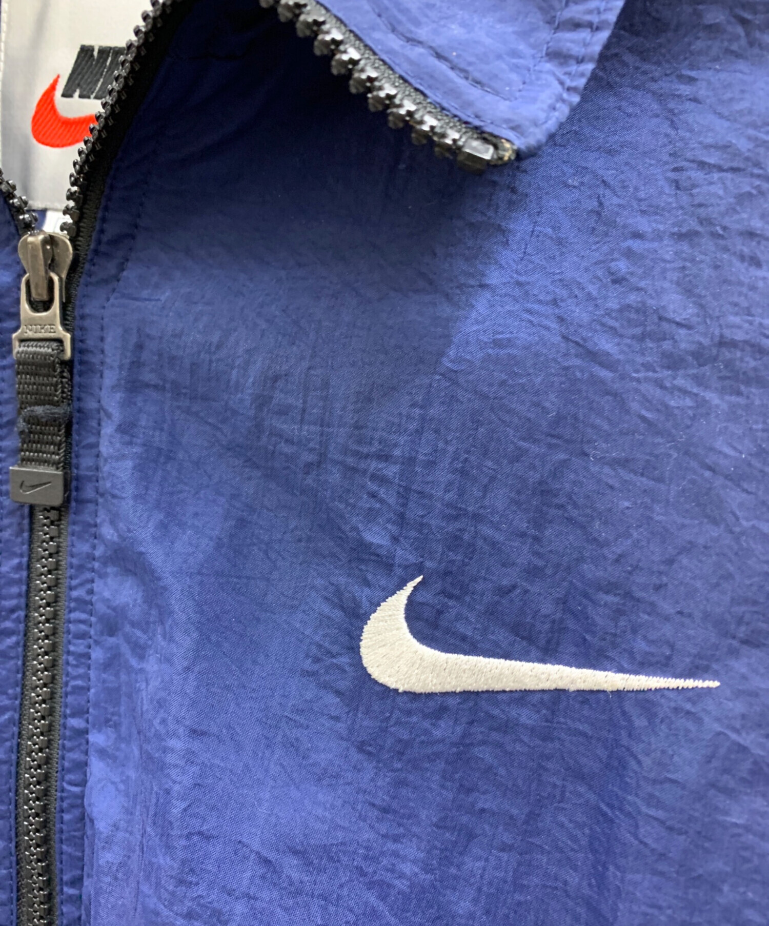 中古・古着通販】NIKE (ナイキ) NIKE ナイロンジャケット ネイビー
