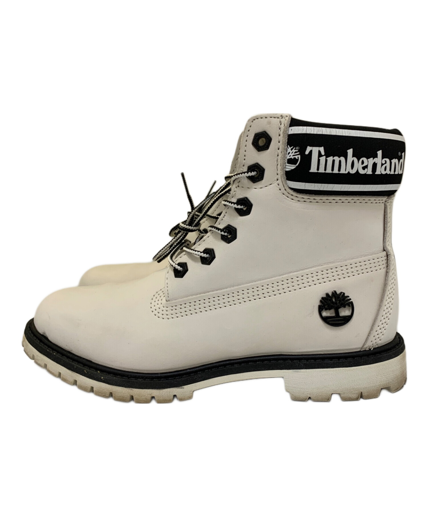 【新品未使用品】Timberland ホワイトレザーブーツ　25.5サイズ 中古・古着通販】Timberland (ティンバーランド) Timberland ブーツ