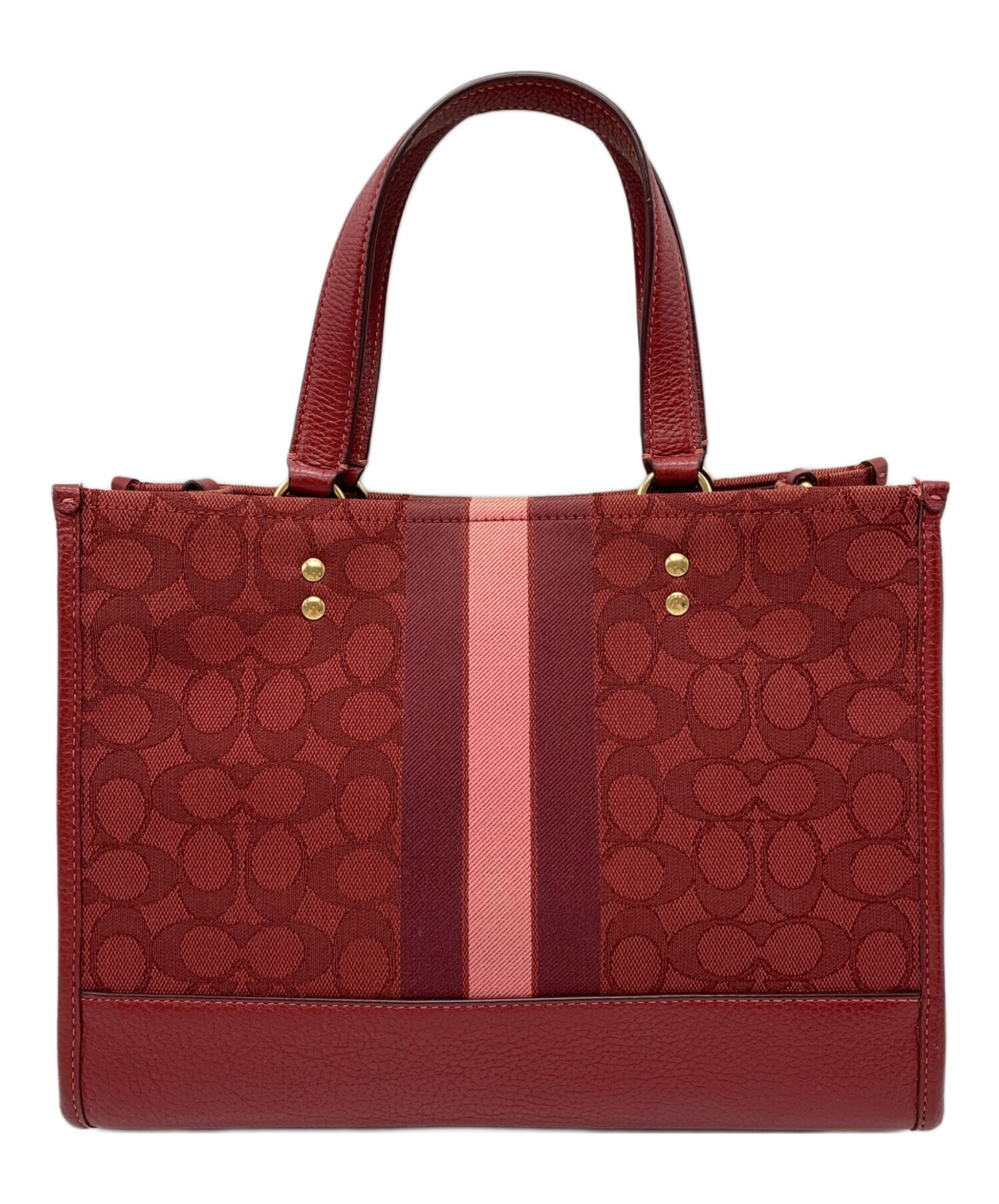 COACH 2WAYバッグ 中古・古着通販】COACH (コーチ) COACH 2WAYバッグ レッド｜ブランド