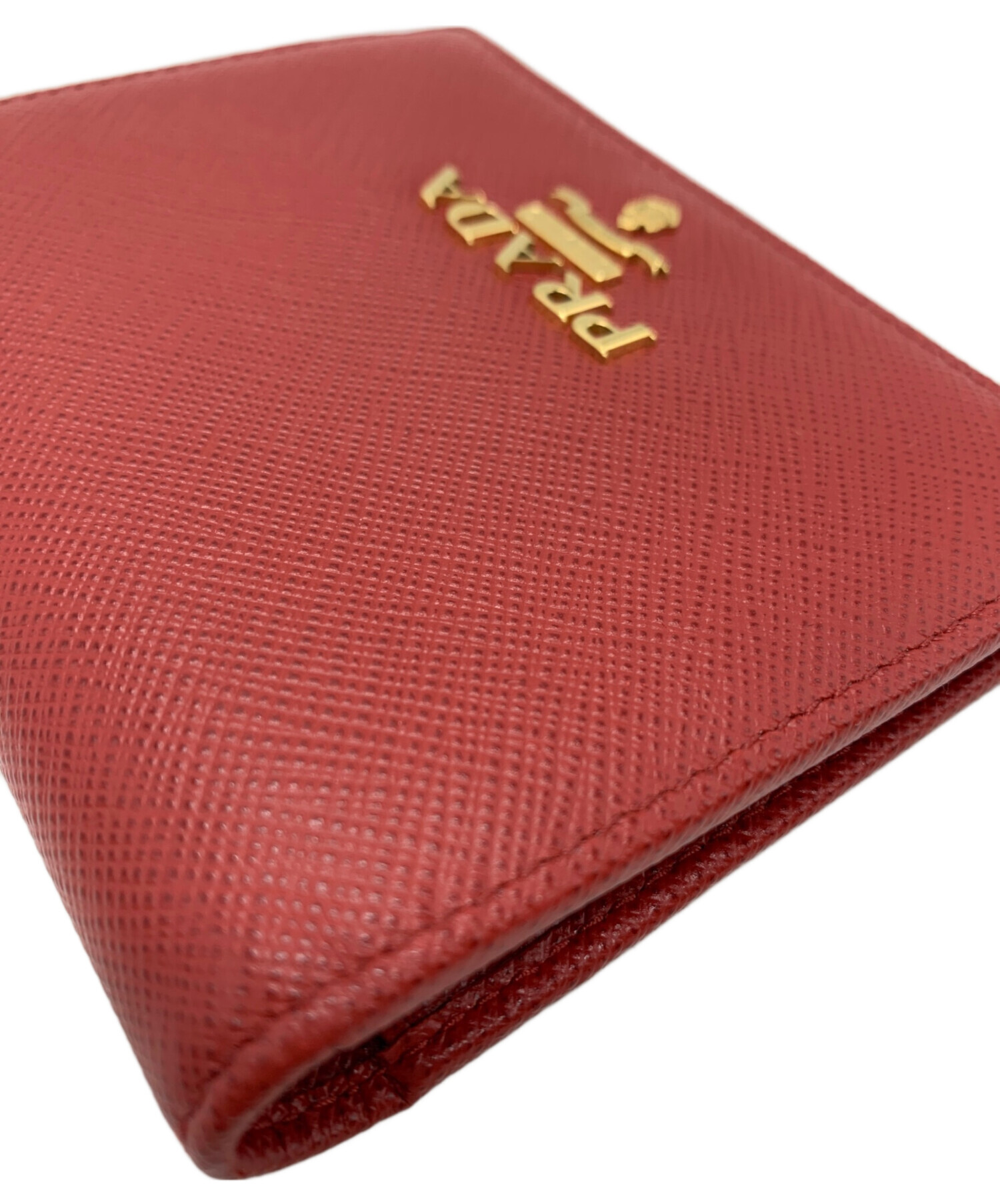 中古・古着通販】PRADA (プラダ) PRADA 2つ折り財布 レッド｜ブランド