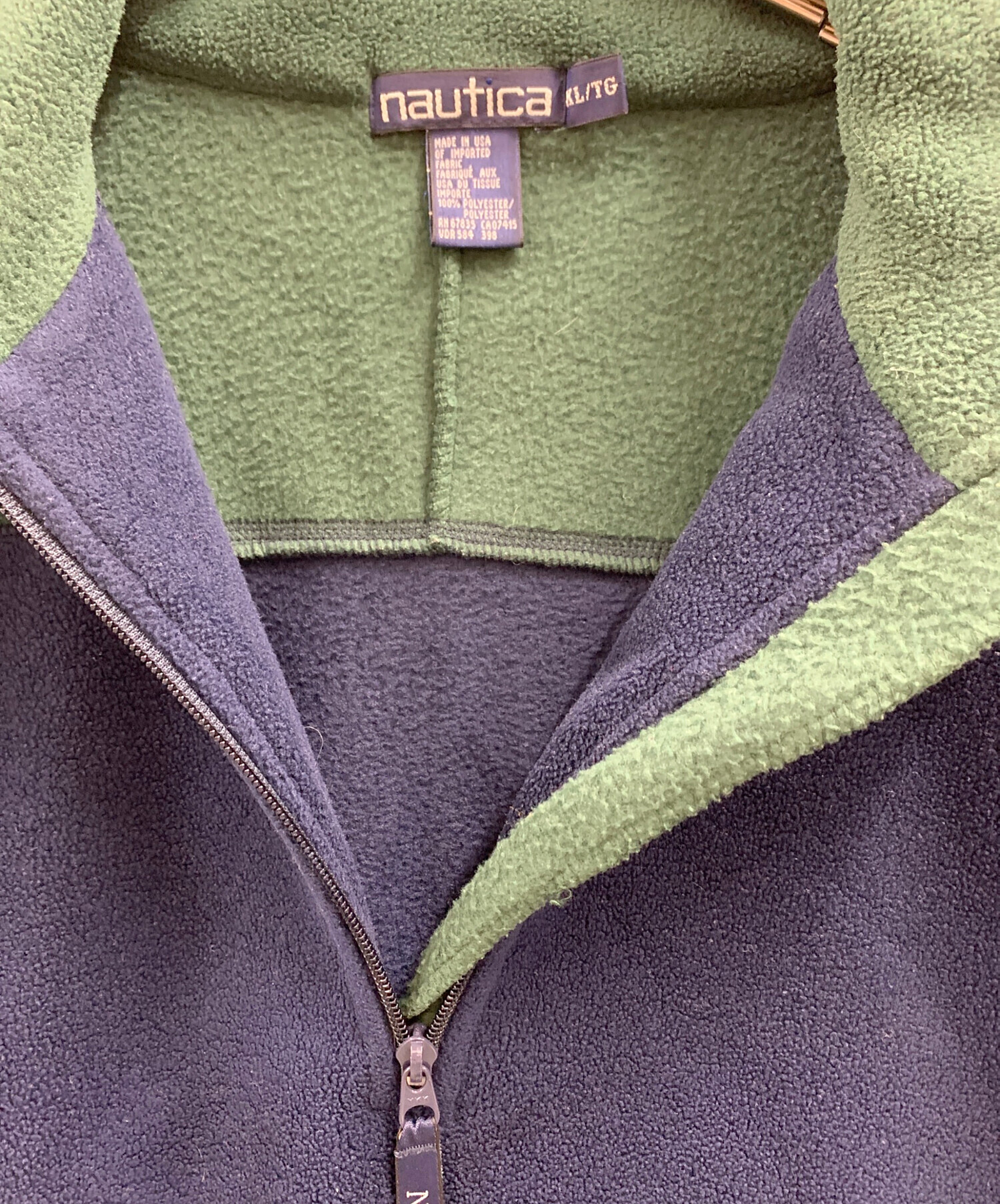 xFLC-BN32 ノーティカ nautica ハーフジップフリーストップス 