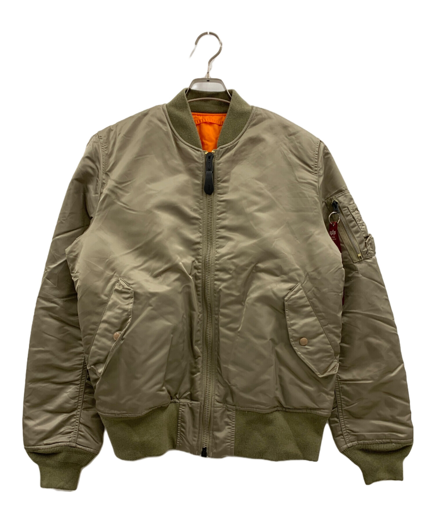 中古・古着通販】ALPHA (アルファ) ALPHA MA-1ジャケット ブラウン