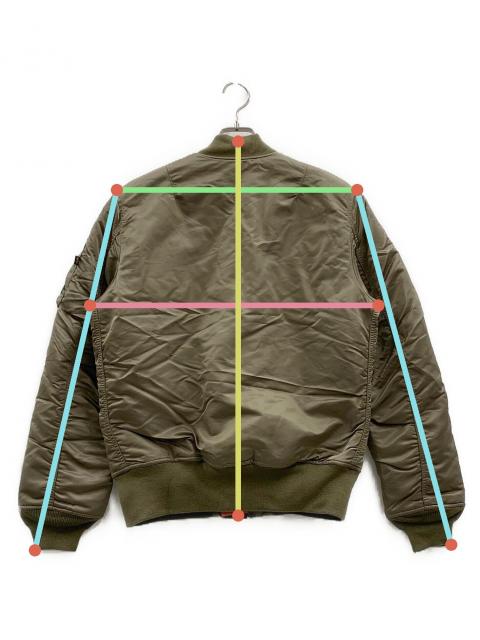 中古・古着通販】ALPHA (アルファ) ALPHA MA-1ジャケット ブラウン