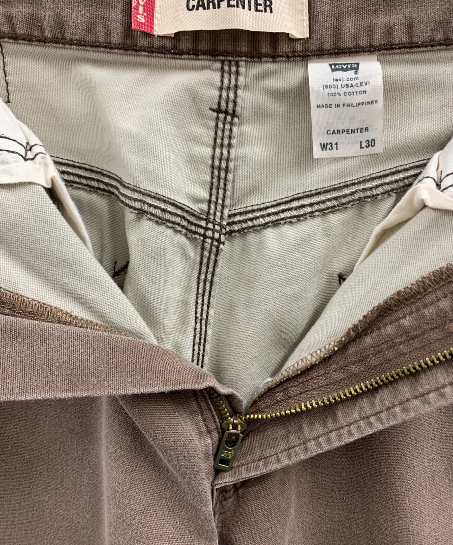 中古・古着通販】LEVI'S (リーバイス) CARPENTER ブラウン サイズ:W31