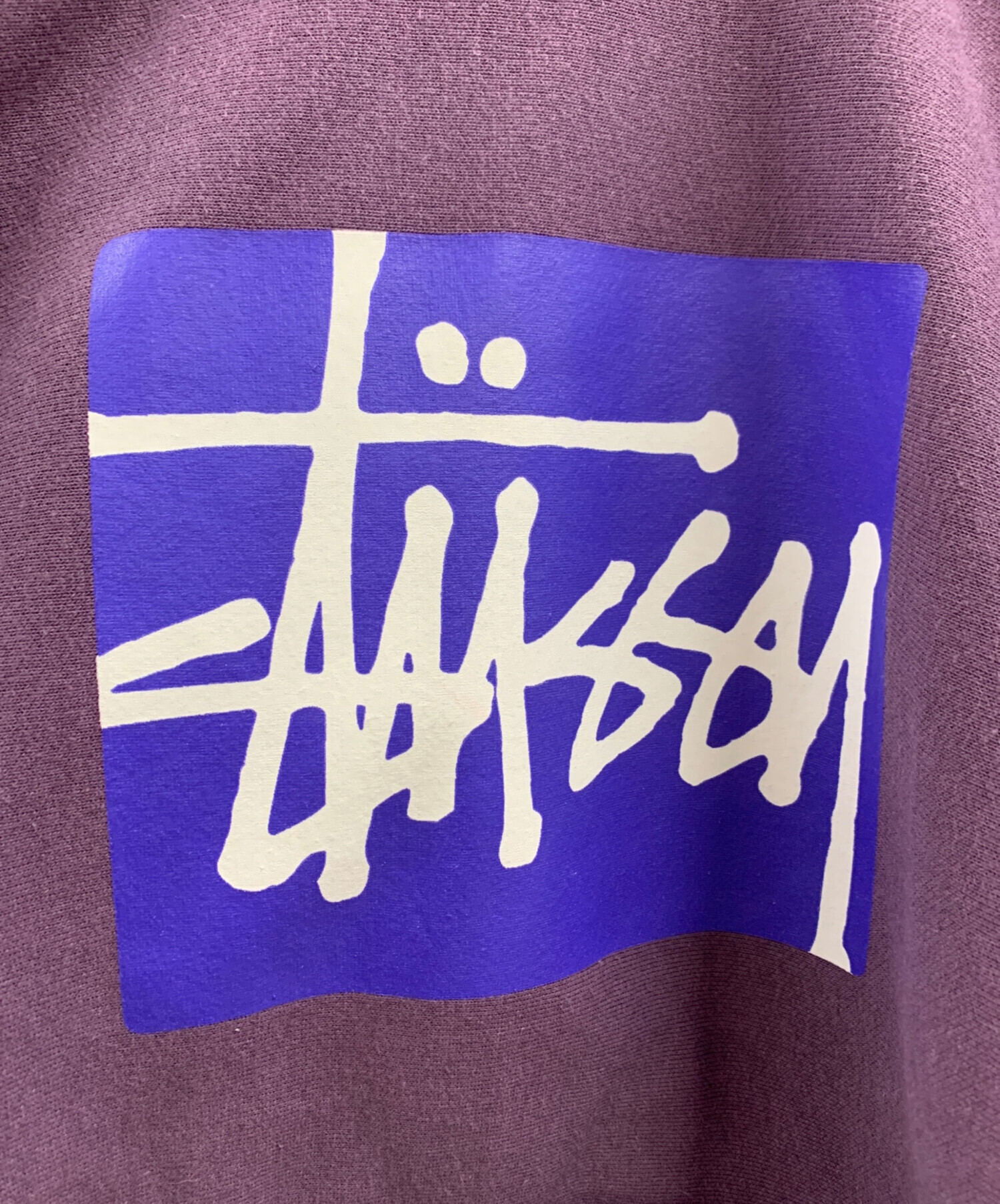 【限定品】STUSSY ストゥーシー 大阪限定 パーカー 紫 OSAKAロゴ L 中古・古着通販】stussy (ステューシー) stussy プルオーバーパーカー