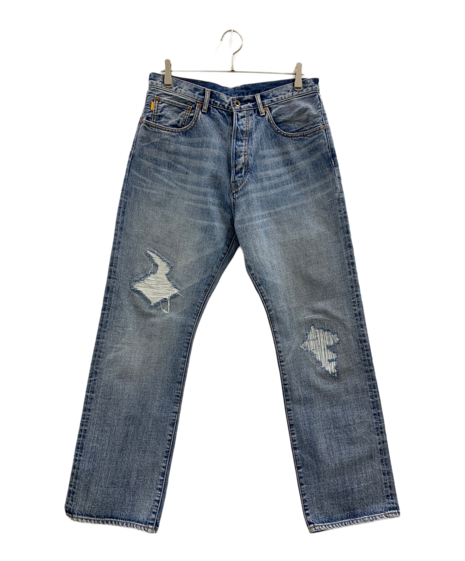 中古・古着通販】UNION (ユニオン) UNION ダメージ加工デニムパンツ 