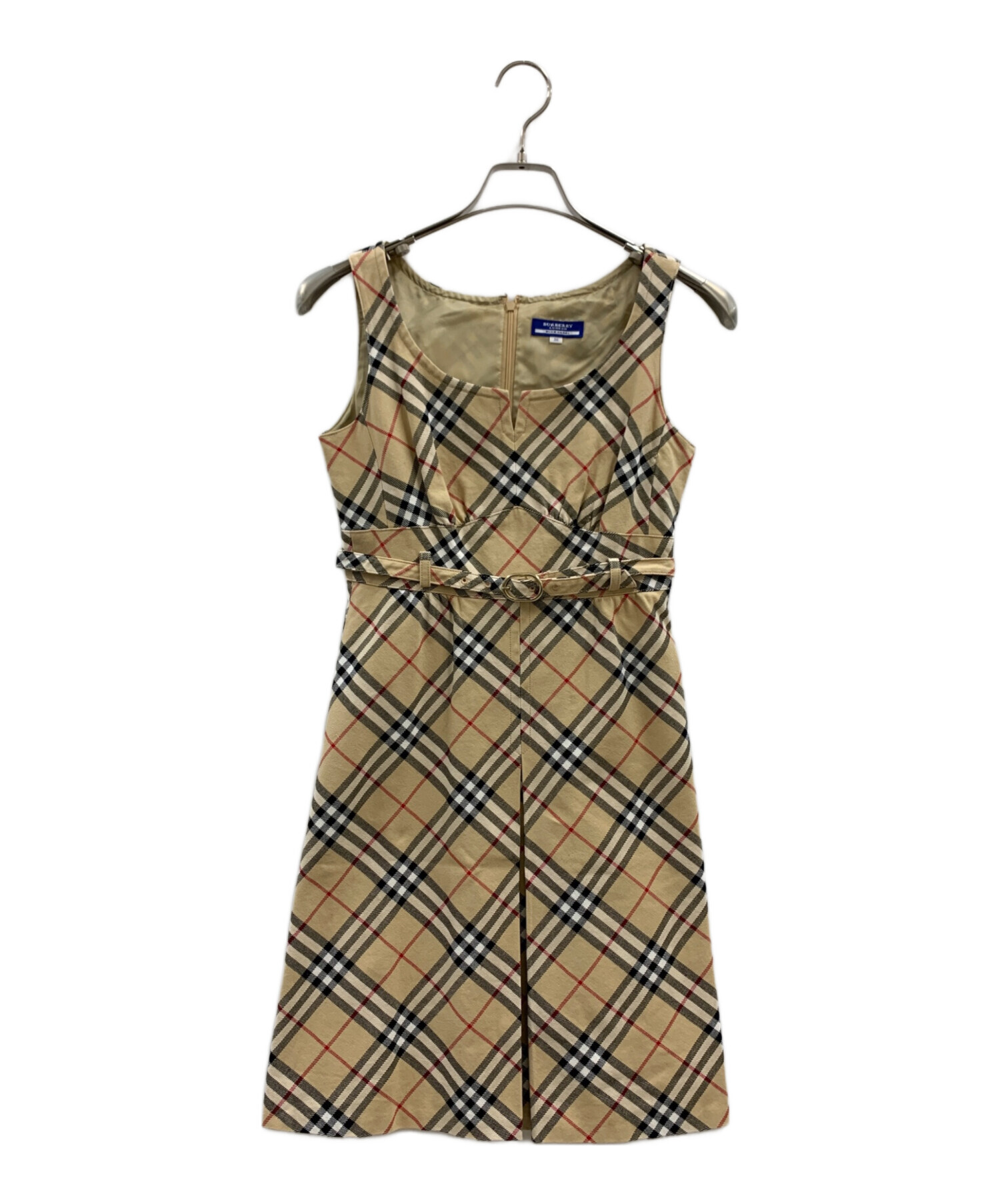 BURBERRY BLUE LABEL ノースリーブワンピース　ノバチェック 中古・古着通販】BURBERRY BLUE LABEL (バーバリー ブルー レーベル