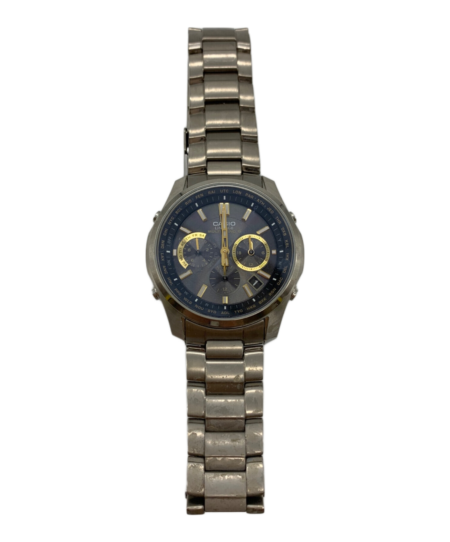 中古・古着通販】CASIO (カシオ) CASIO LINEAGE 腕時計 ブラック 