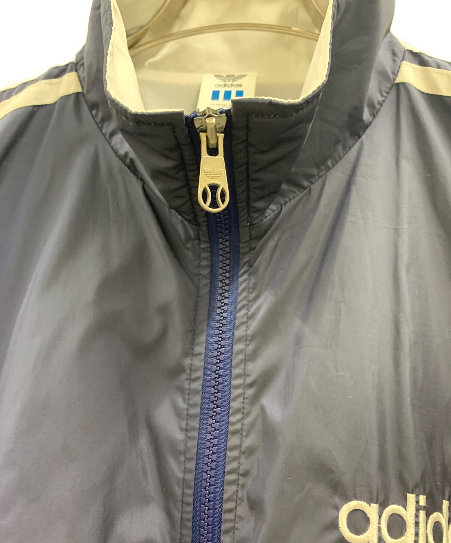 中古・古着通販】adidas (アディダス) ウインドブレーカー ネイビー