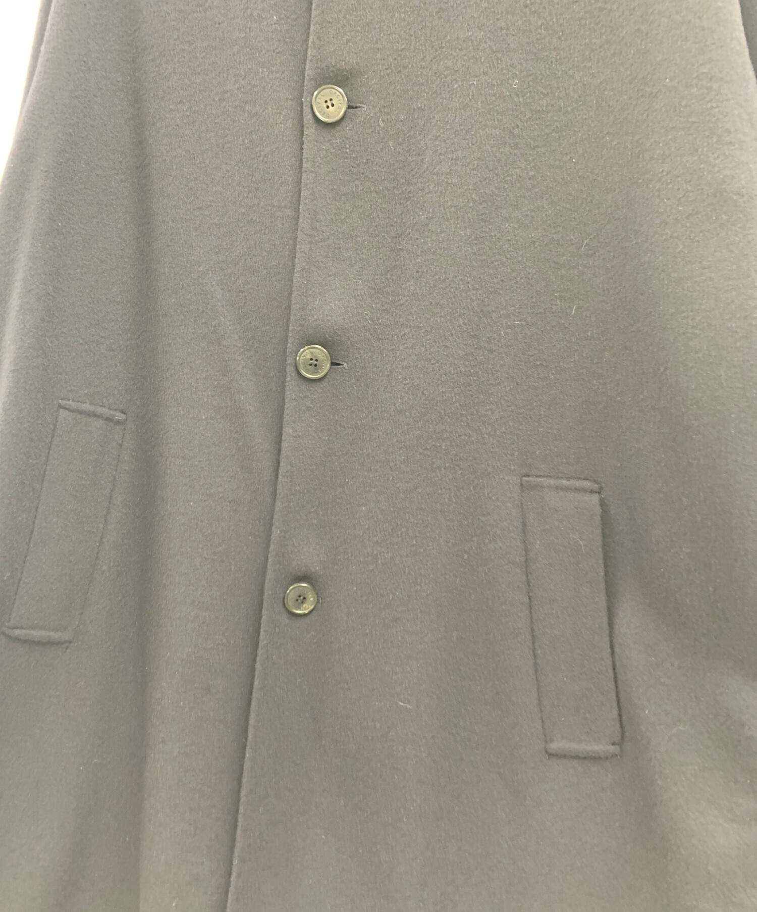 中古・古着通販】ORCIVAL (オーシバル) ステンカラーコート ブラック