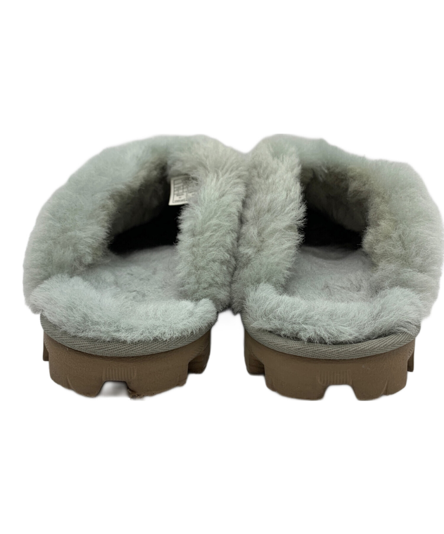 中古・古着通販】UGG (アグ) UGG ファーサンダル グレー サイズ:24cm