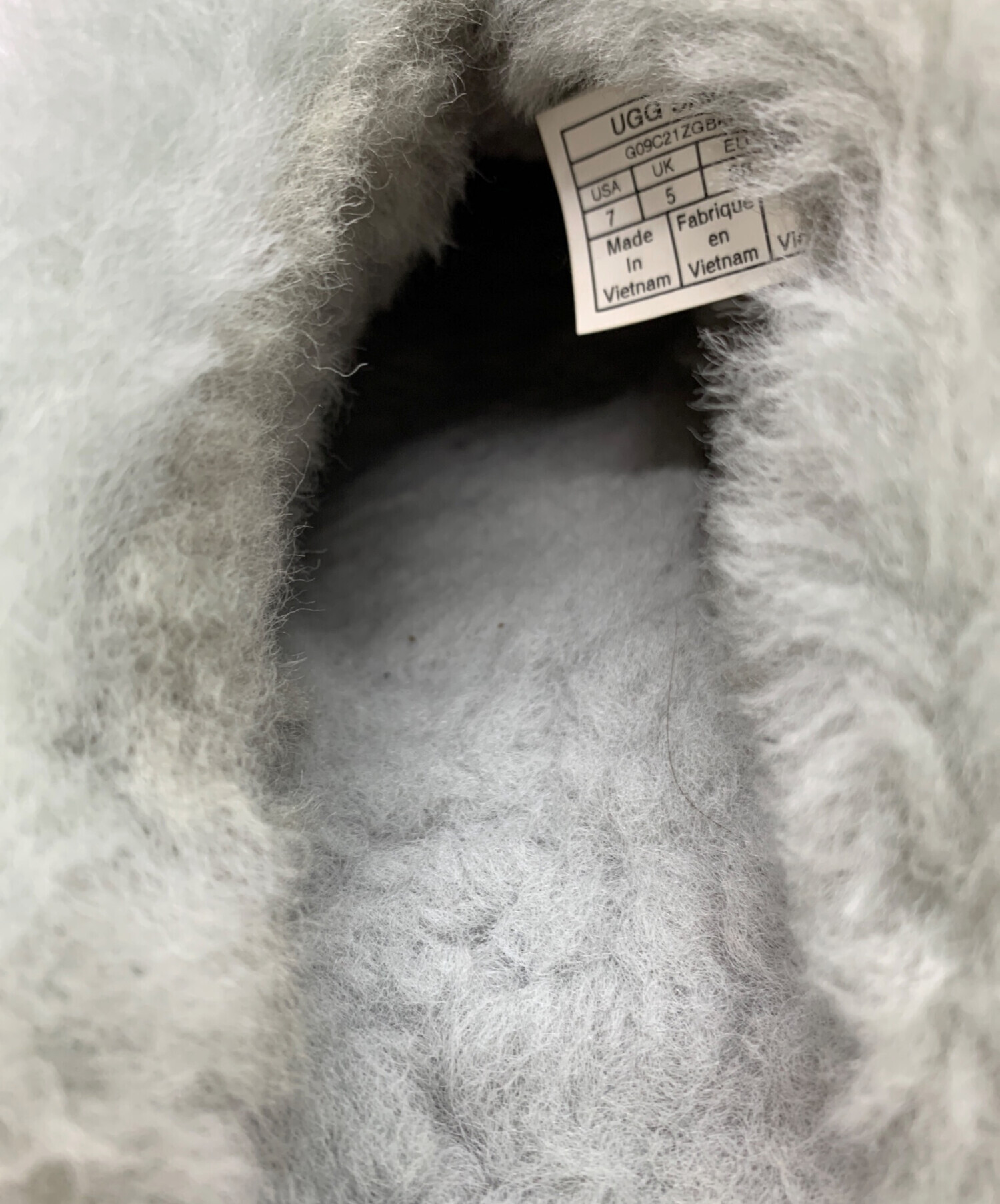 中古・古着通販】UGG (アグ) UGG ファーサンダル グレー サイズ:24cm