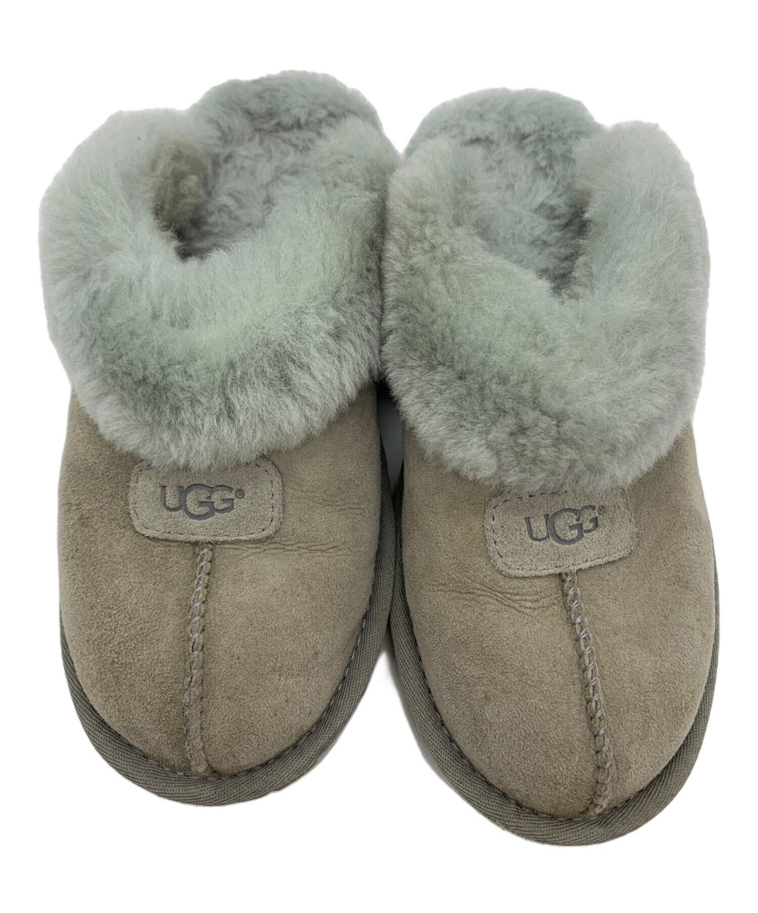 UGG グレー ファー サンダル 23cm オー イヤー 中古・古着通販】UGG (アグ) UGG ファーサンダル グレー サイズ:24cm