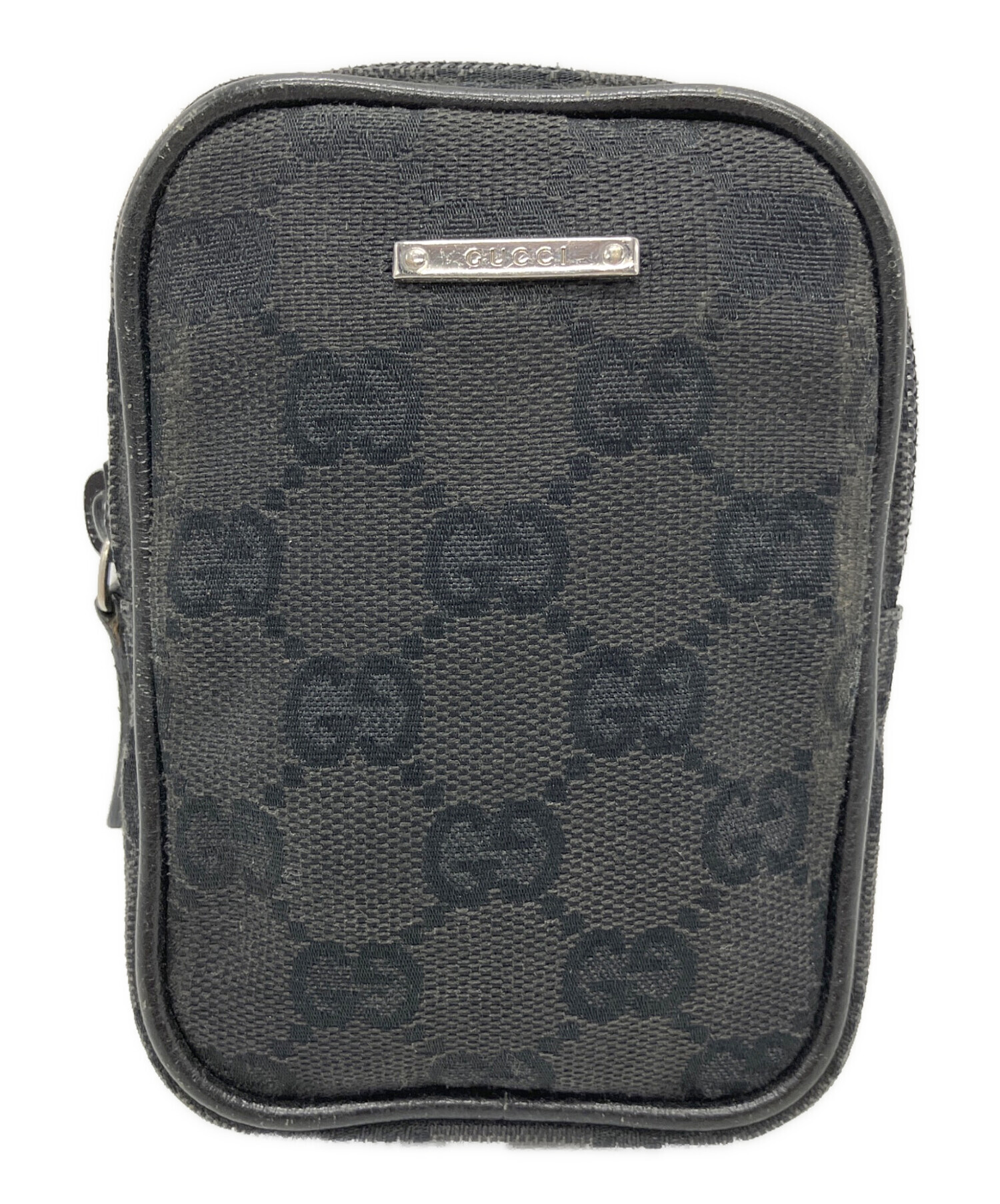 【極美品✨シガレットケース】GUCCI グッチ　小物入れ　レザー　ブラック　人気 中古・古着通販】GUCCI (グッチ) GUCCI シガレットケース ブラック