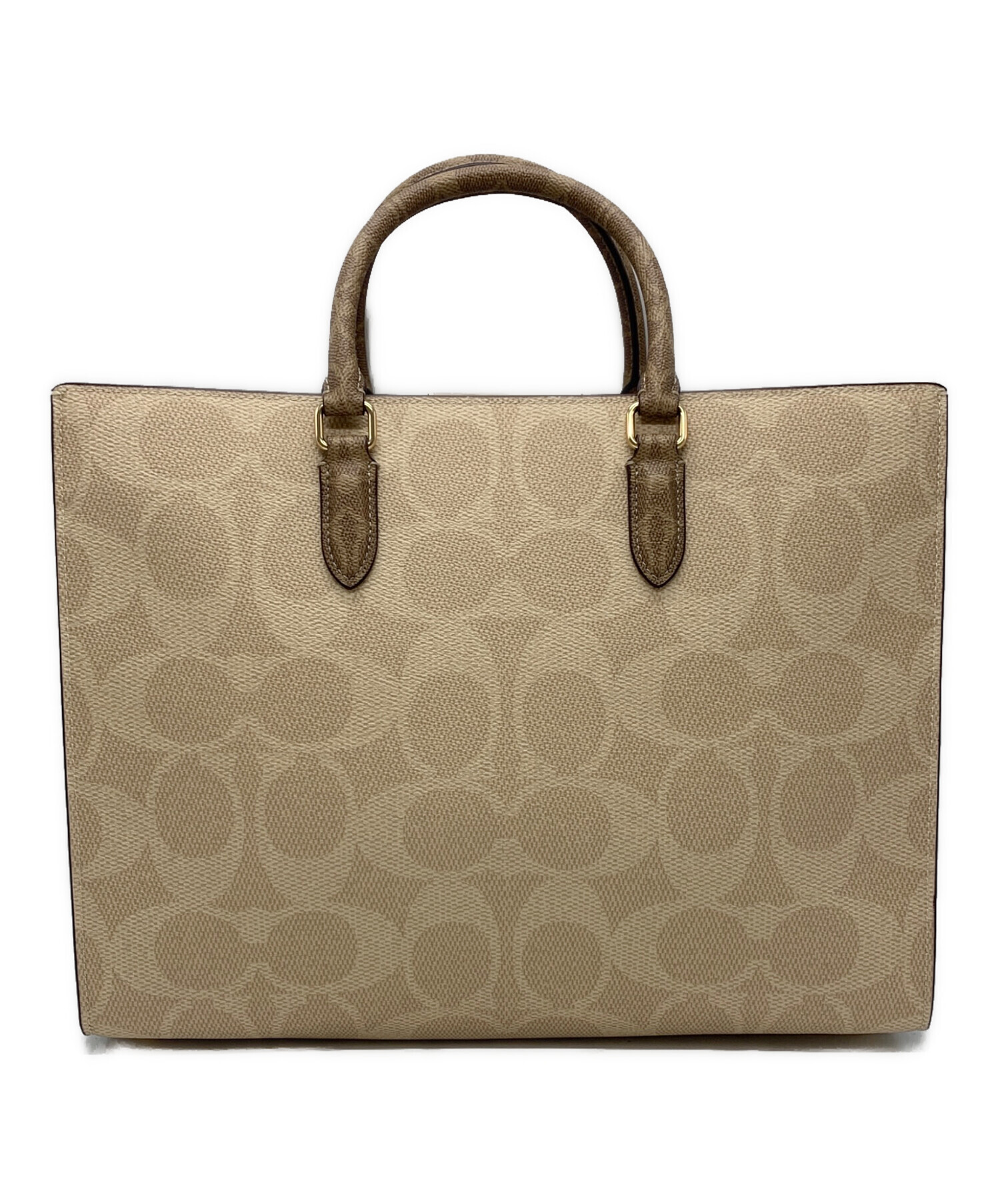 中古・古着通販】COACH (コーチ) COACH 2WAYバッグ ベージュ｜ブランド
