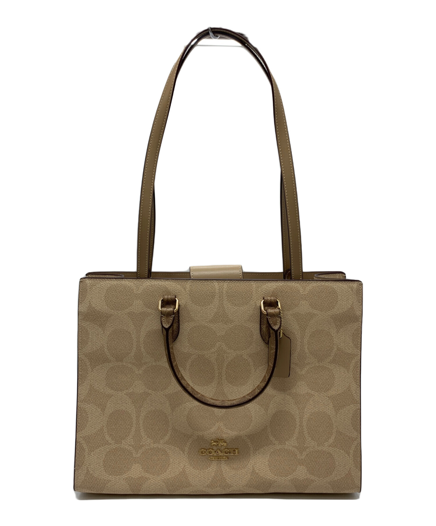 中古・古着通販】COACH (コーチ) COACH 2WAYバッグ ベージュ｜ブランド