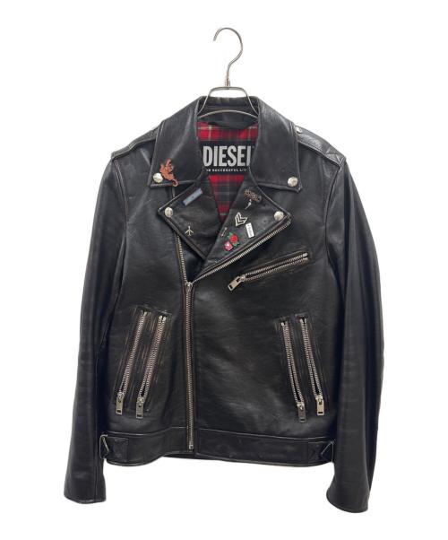 中古・古着通販】DIESEL (ディーゼル) ダブルライダースジャケット