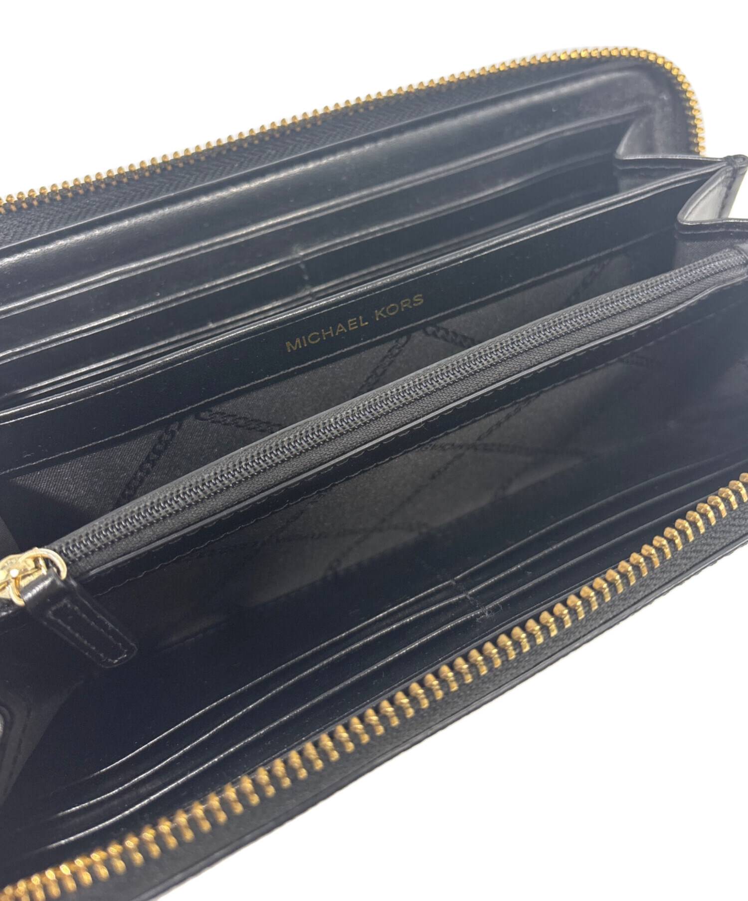中古・古着通販】MICHAEL KORS (マイケル・コース) 長財布 ブラック 