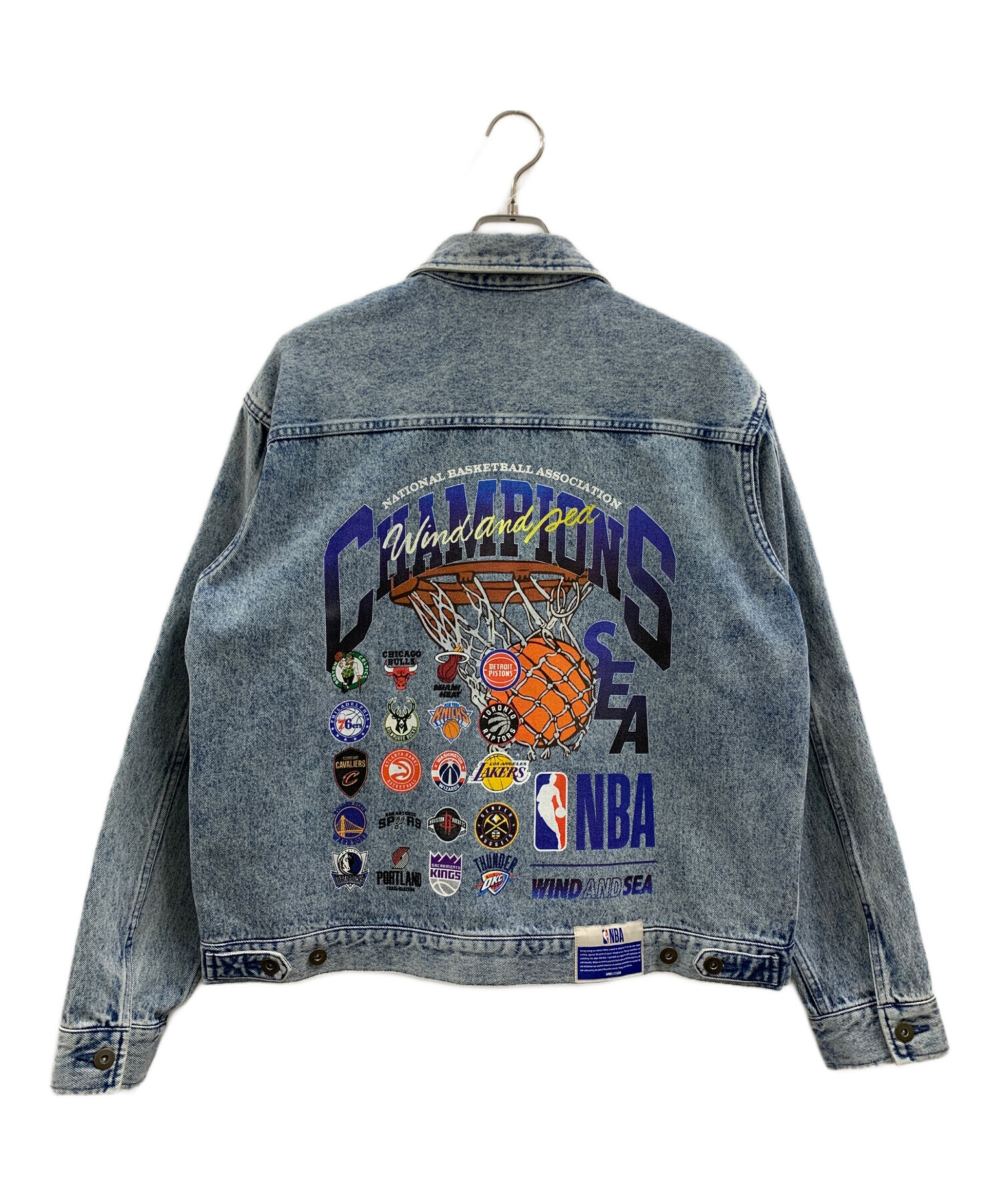 【激レア】WIND AND SEA ウィンダンシー　ジャケット　NBA 刺繍 中古・古着通販】WIND AND SEA (ウィンダンシー) NBA (エヌビーエー