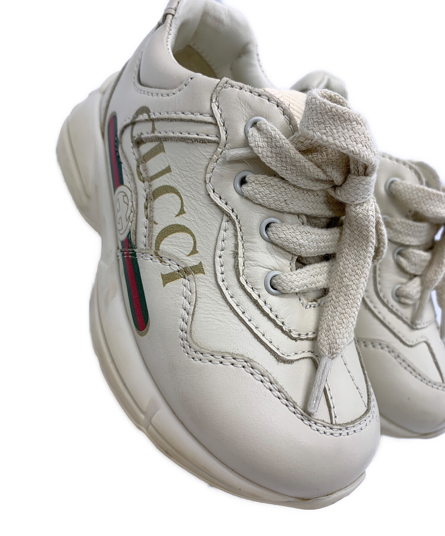 GUCCI スニーカー　サイズ26.5cm 中古品 中古・古着通販】GUCCI (グッチ) GUCCI スニーカー アイボリー サイズ