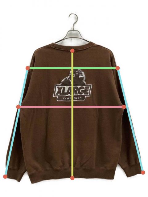 中古・古着通販】X-LARGE (エクストララージ) スウェット ブラウン 