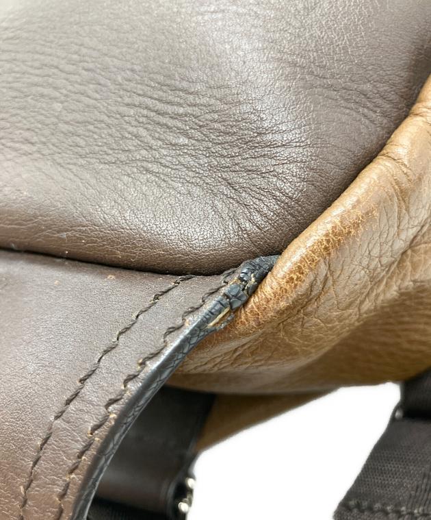 【未使用】COACH ボディバッグ レザー　ブラウン×ブラック 中古・古着通販】COACH (コーチ) COACH ボディバッグ ブラウン