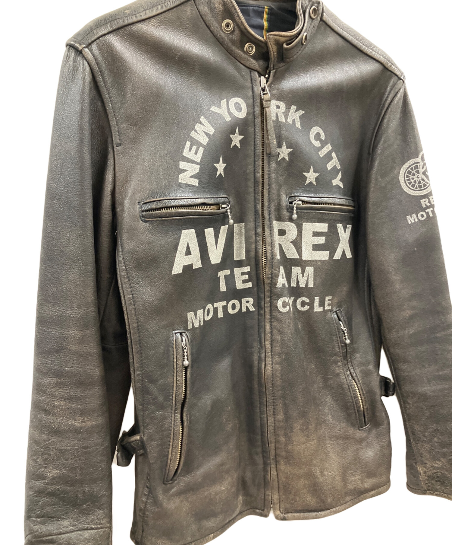 AVIREX アヴィレックス シングルライダースジャケット No.6181022 