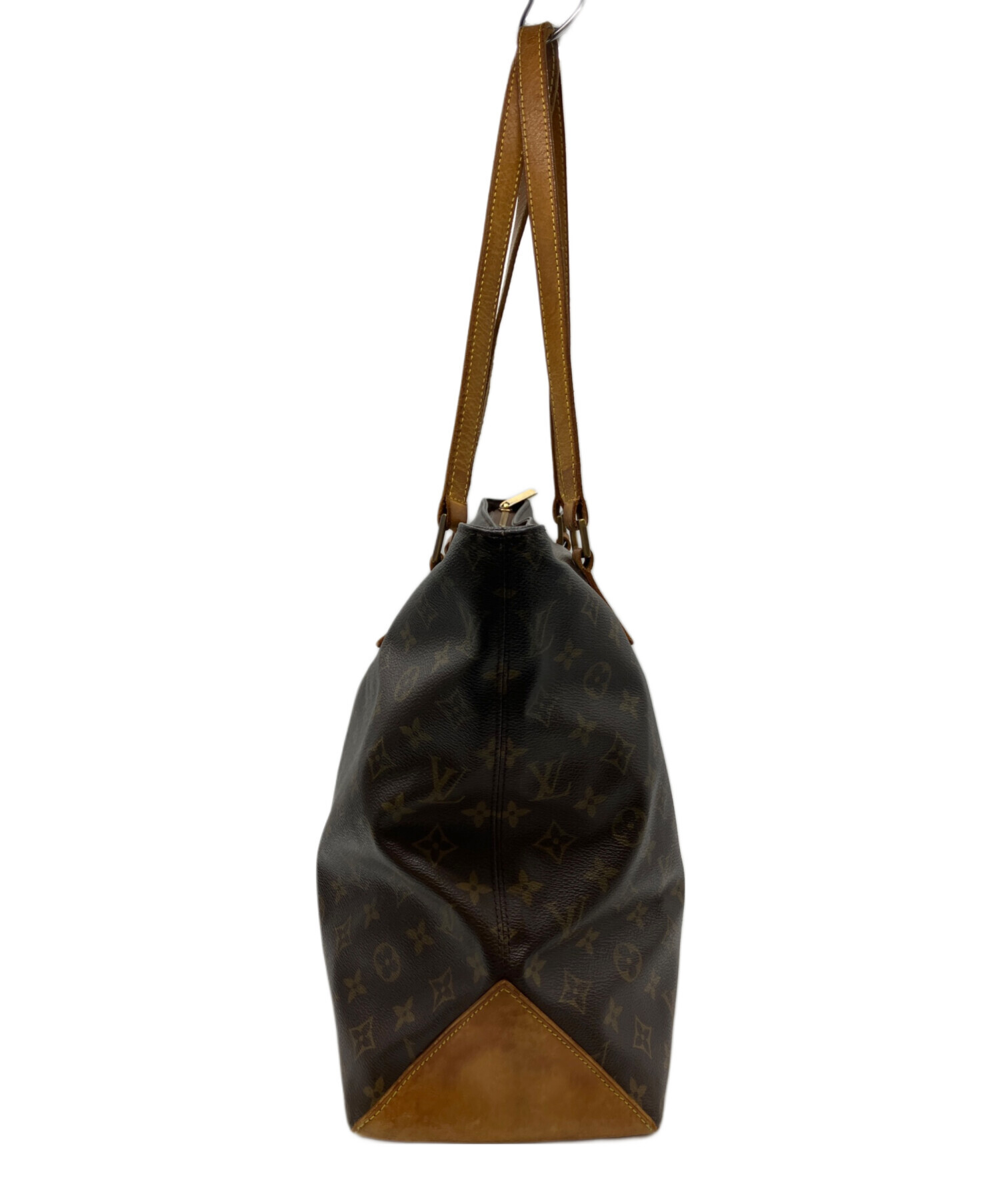 本物 ルイヴィトン LOUIS VUITTON LV カバメゾ モノグラム ショルダーバッグ トートバッグ ブラウン M51151 Cabas Mezzo ビトン バッグ 中古 ルイヴィトン(Louis Vuitton) カバメゾ M51151 トートバッグ