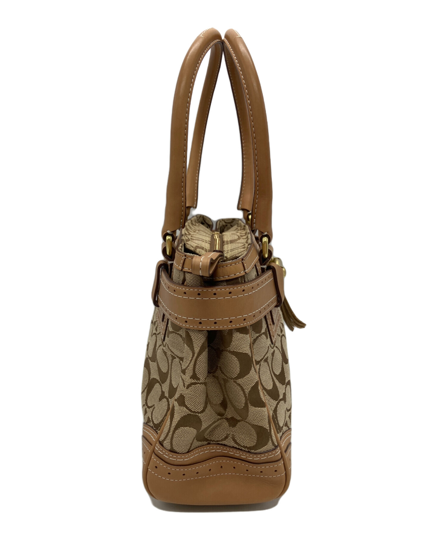 中古・古着通販】COACH (コーチ) COACH シグネチャー ハンドバッグ