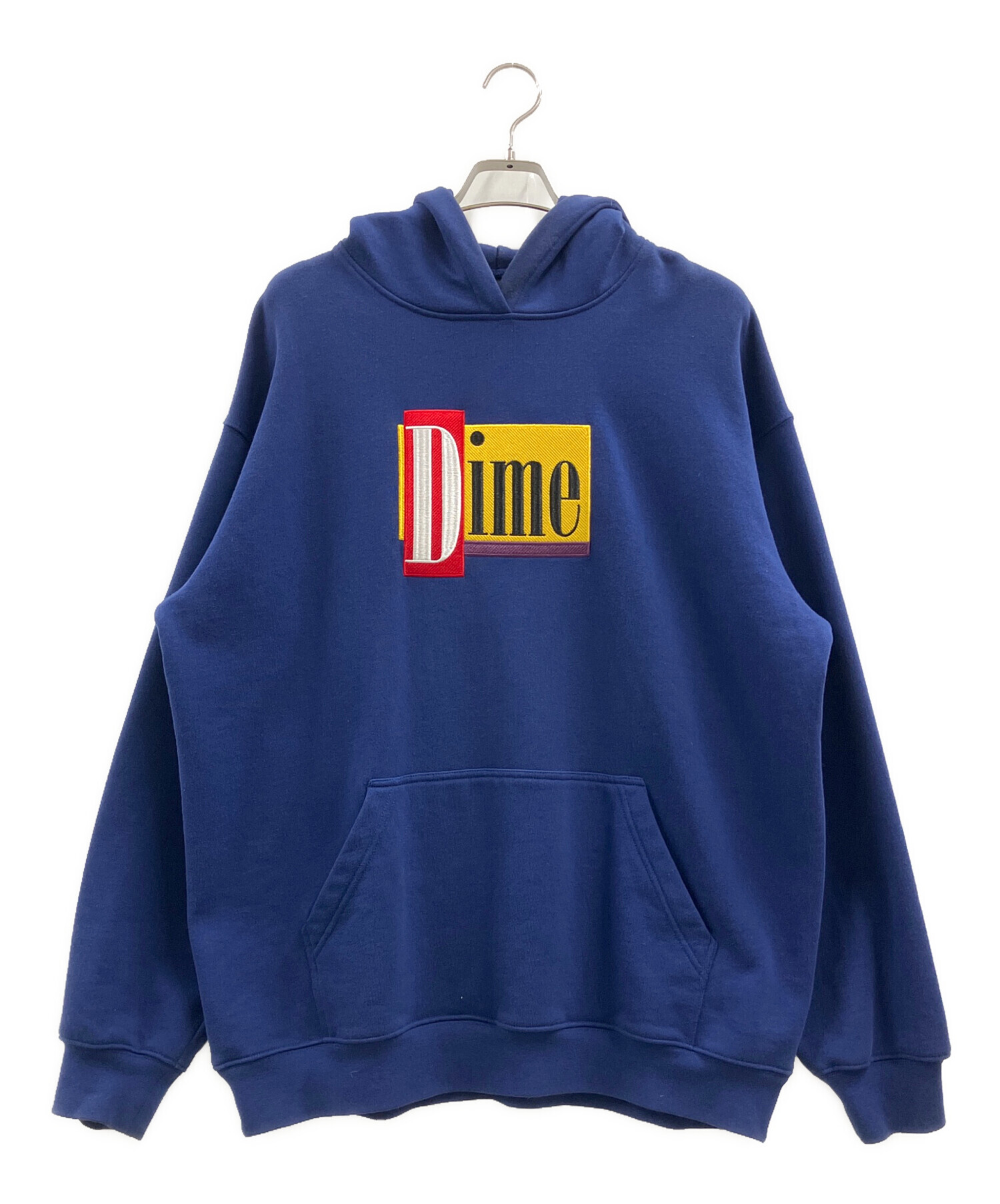 中古・古着通販】Dime (ダイム) ロゴプルオーバーパーカー ブルー 