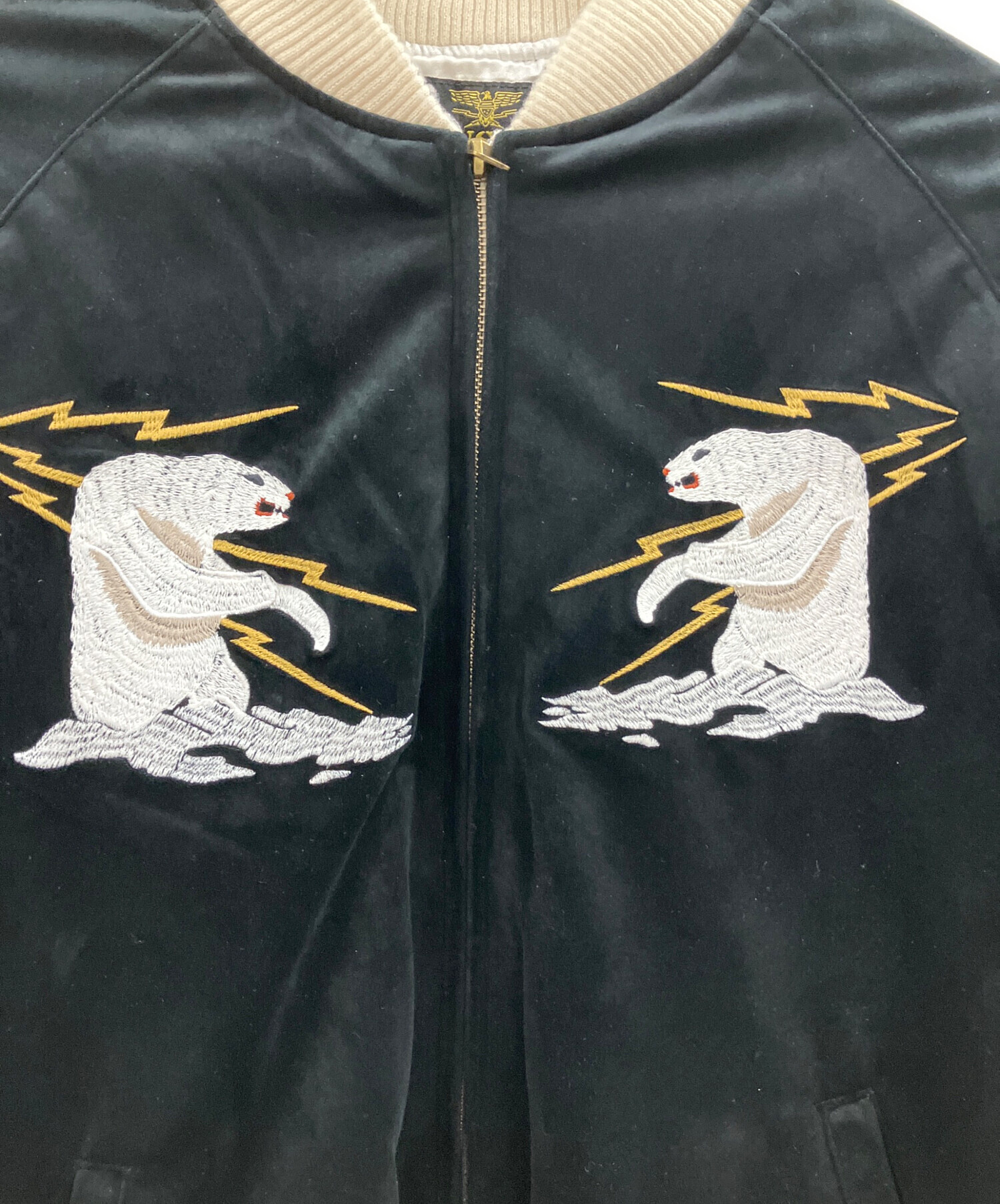 中古・古着通販】HOUSTON (ヒューストン) HOUSTON スカジャン ブラック