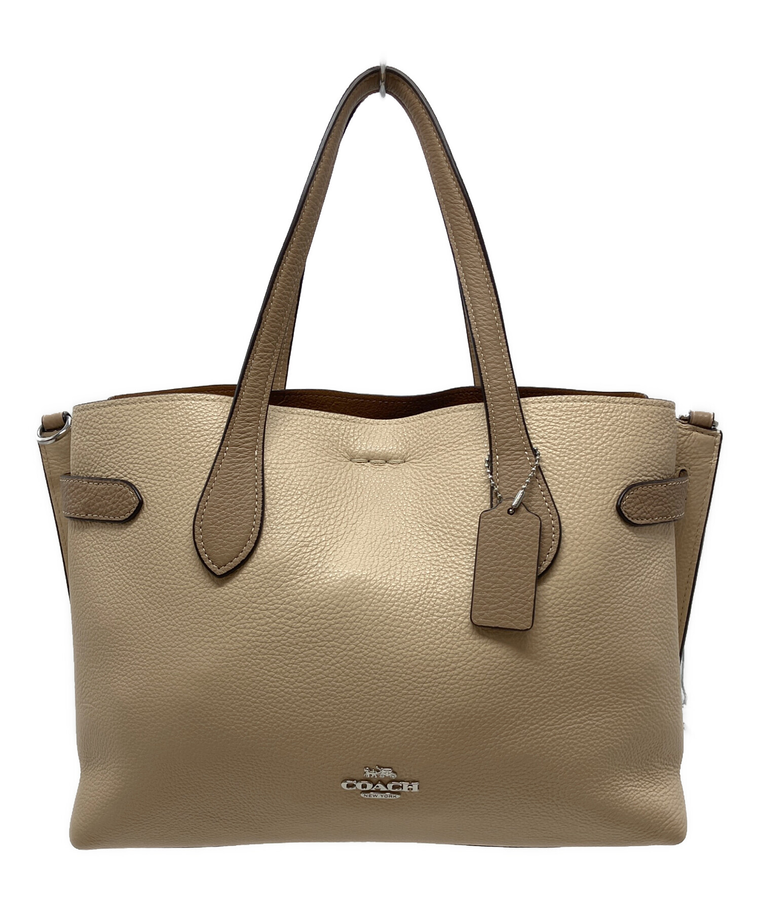 中古・古着通販】COACH (コーチ) COACH 2WAYバッグ ベージュ｜ブランド 