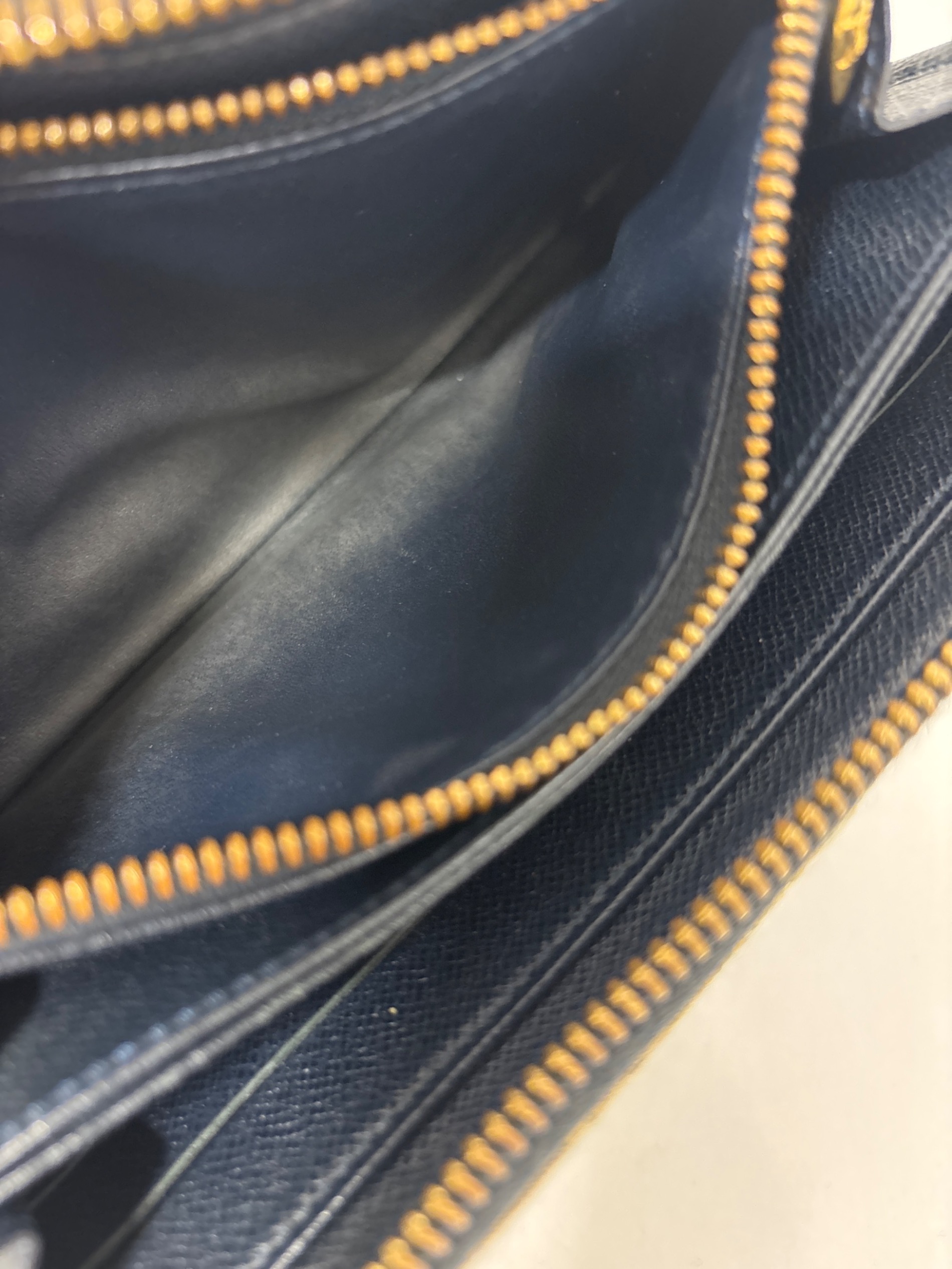 【超美品】【希少】ルイヴィトン☆長財布☆鼠色　紺色☆正規品☆M63010 明日着 限定 富士山 ファレルxNIGO ブラザ ルイヴィトン 長財布 (Louis
