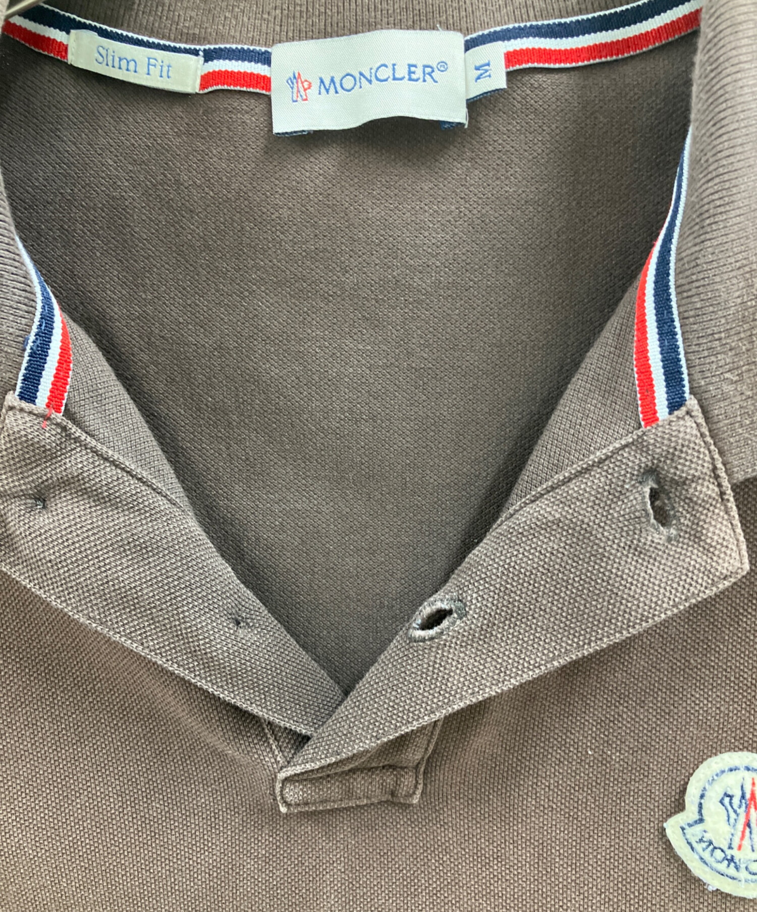 MONCLER　モンクレールポロシャツ　グレー　M MONCLER（モンクレール） ポロシャツ MAGLIA POLO MANICA C メンズ