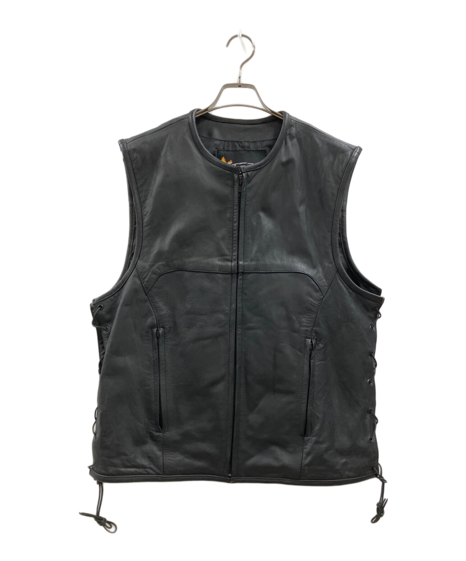 中古・古着通販】XELEMENT (エックスエレメント) ノースリーブレザー 