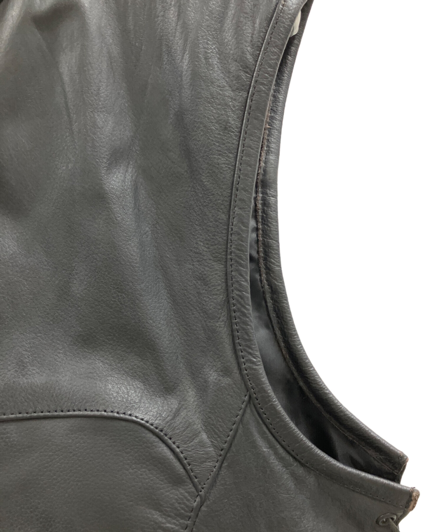 中古・古着通販】XELEMENT (エックスエレメント) ノースリーブレザー 