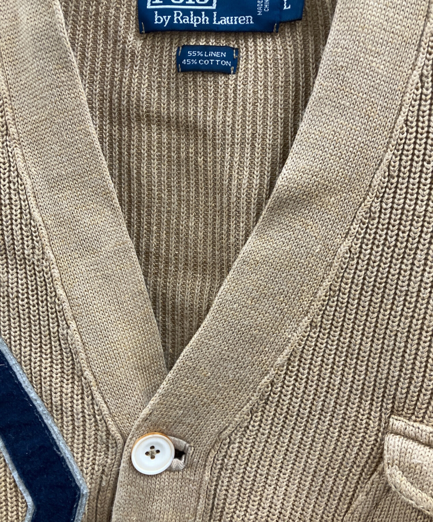 Polo Ralph Lauren ベージュ カーディガン 中古・古着通販】POLO RALPH LAUREN (ポロ・ラルフローレン) 厚手