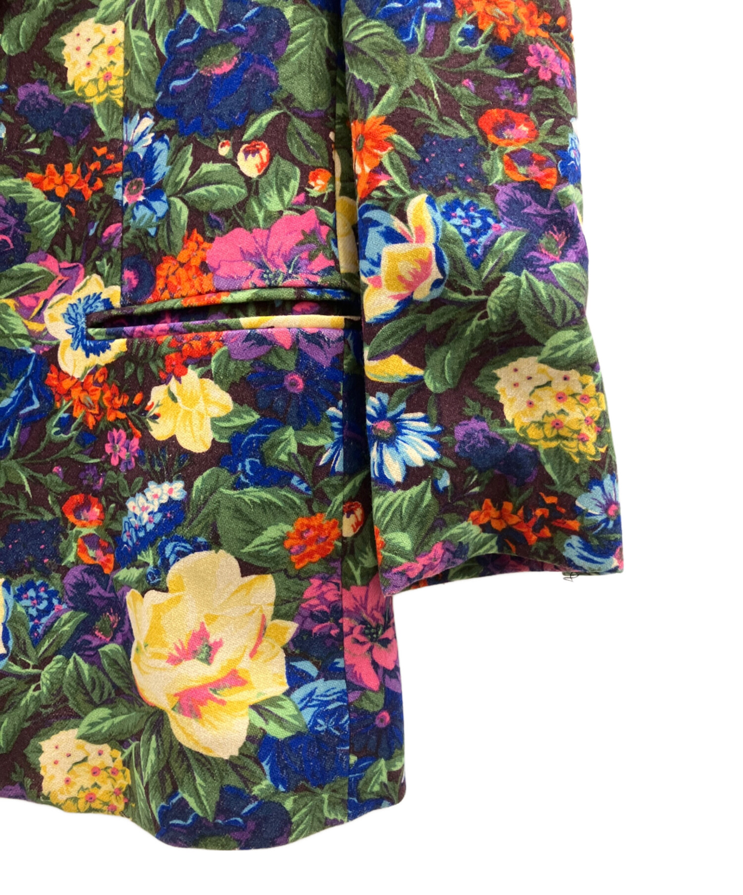 KENZO フローラル テーラードジャケット　ケンゾー　ヴィンテージ 中古・古着通販】KENZO (ケンゾー) テーラードジャケット マルチカラー