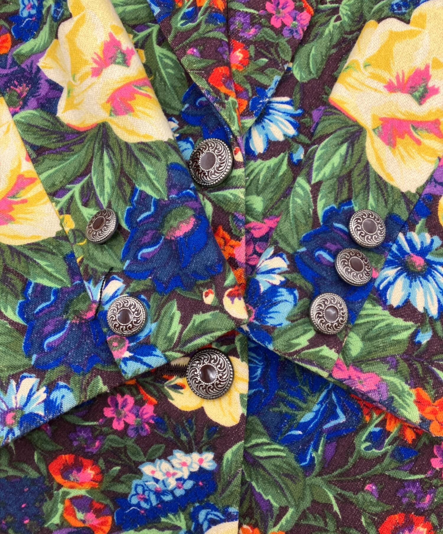 KENZO 花柄 テーラードジャケット 中古・古着通販】KENZO (ケンゾー) テーラードジャケット マルチカラー