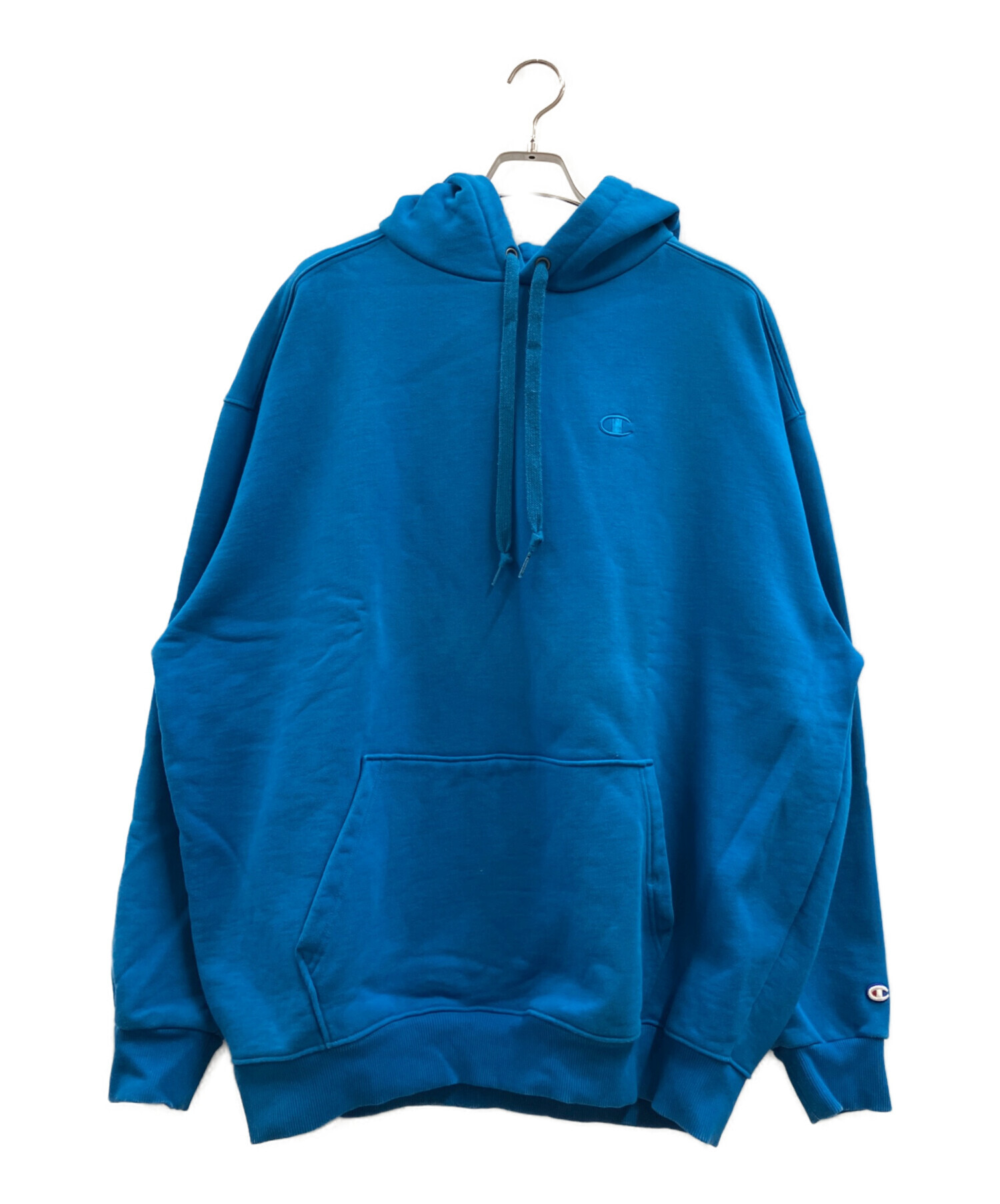 中古・古着通販】Champion (チャンピオン) SUPER FLEECE HOODIE ブルー 
