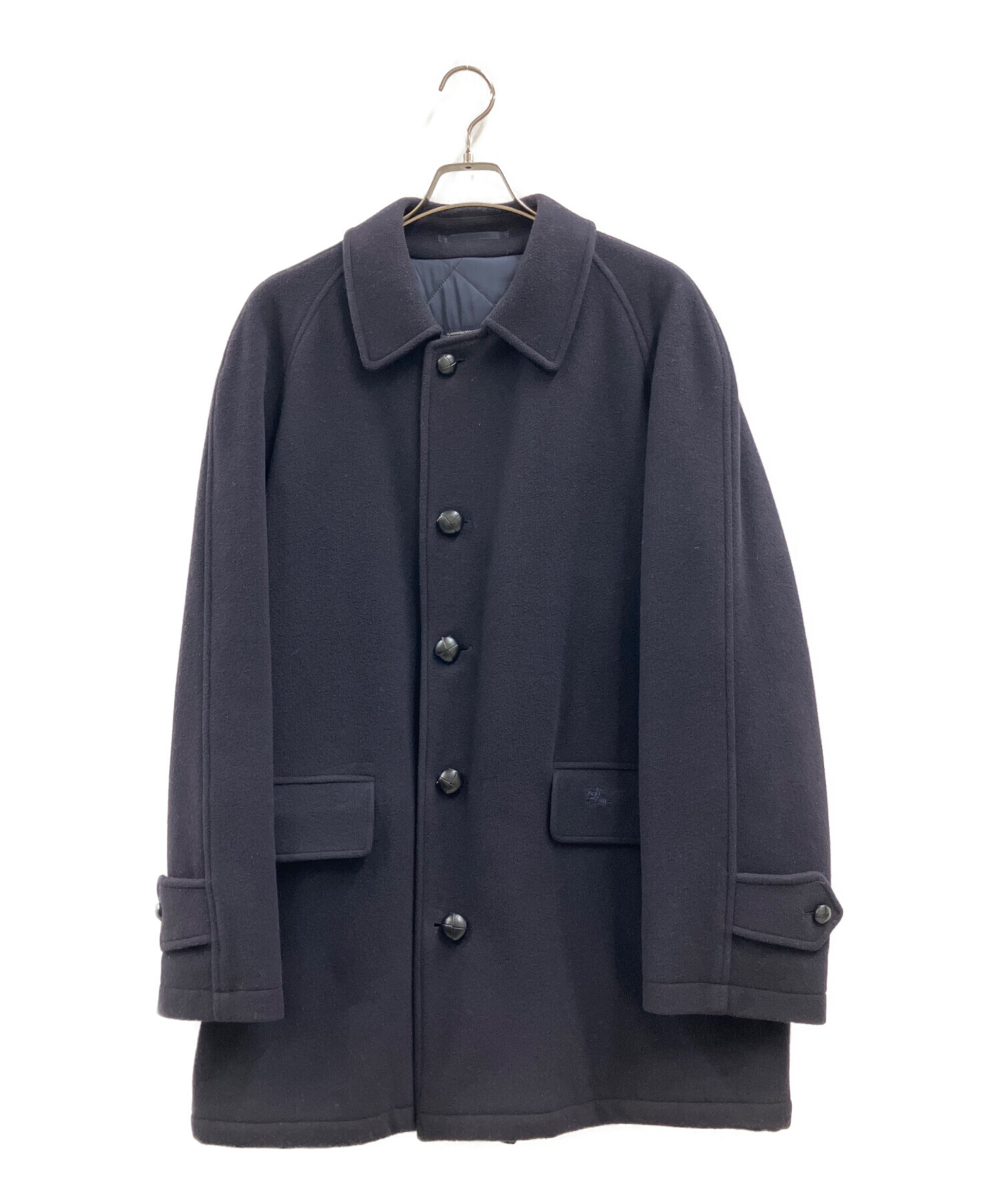 toyosansan　バーバリー コート 中古・古着通販】Burberry's (バーバリーズ) ウールコート ネイビー