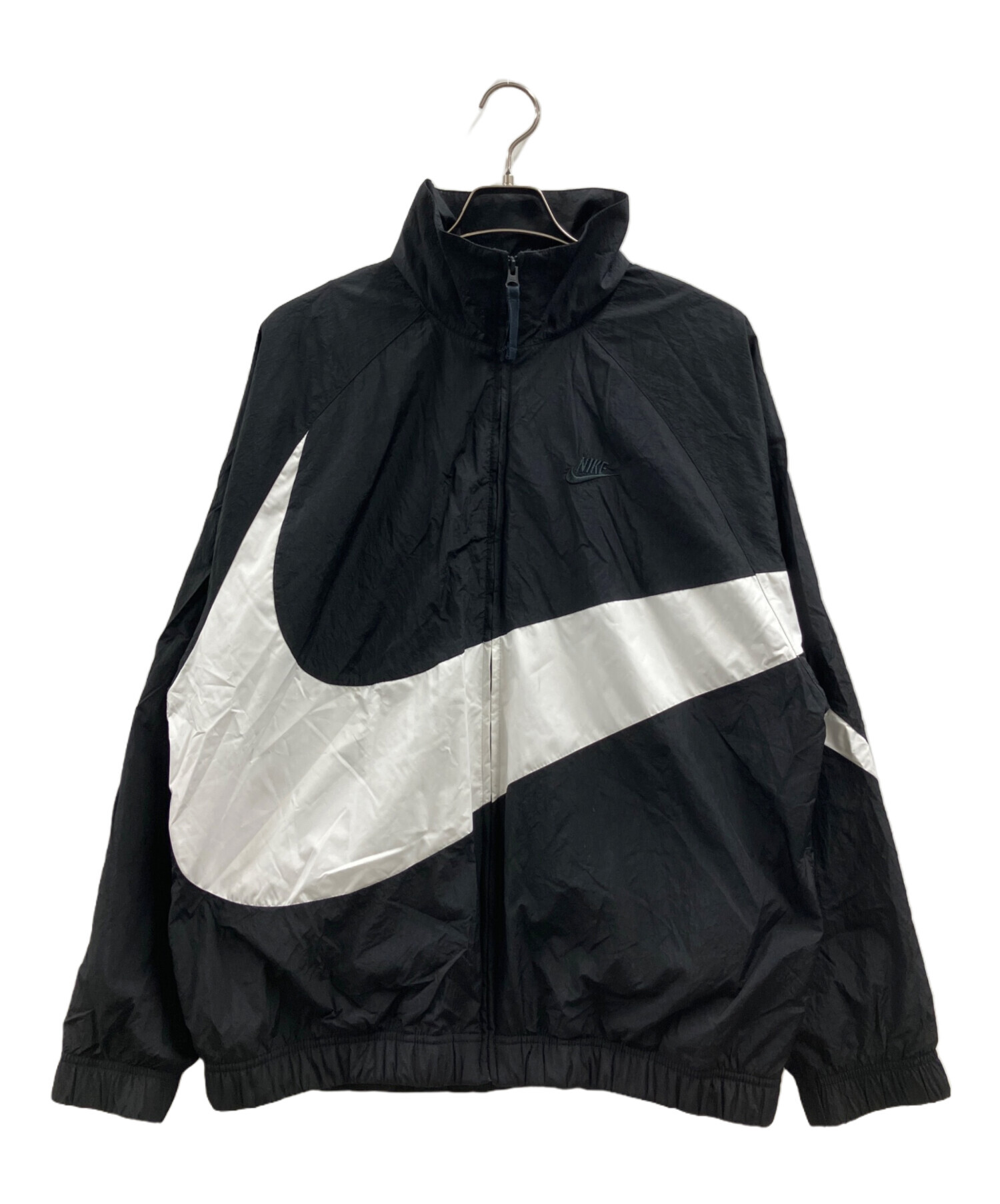 nike ナイロンジャケット　古着 中古・古着通販】NIKE (ナイキ) ナイロンジャケット ブラック×ホワイト