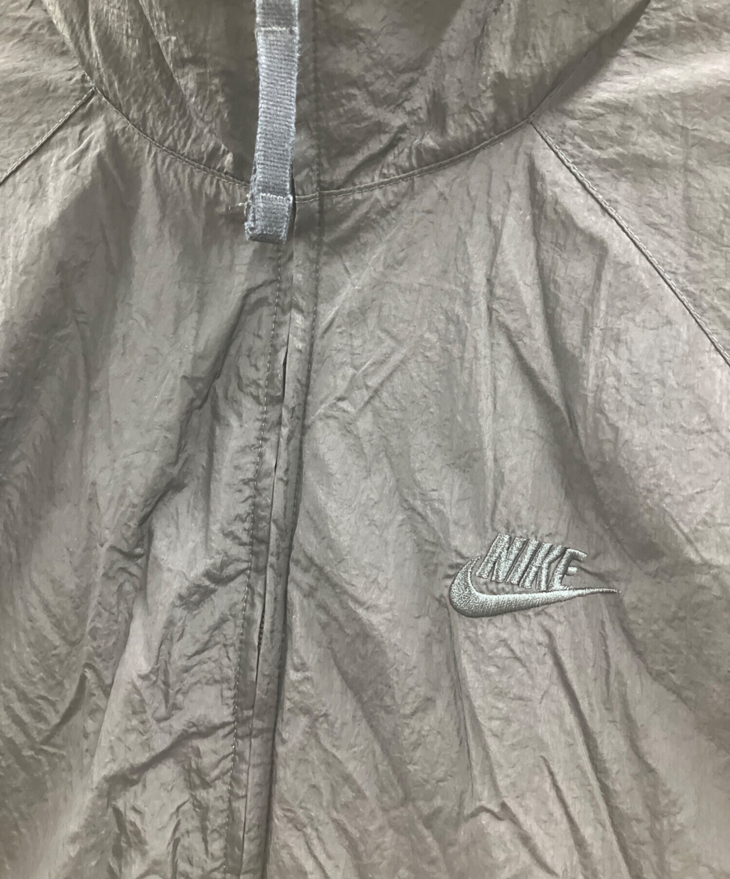 中古・古着通販】NIKE (ナイキ) ナイロンジャケット ブラック×ホワイト