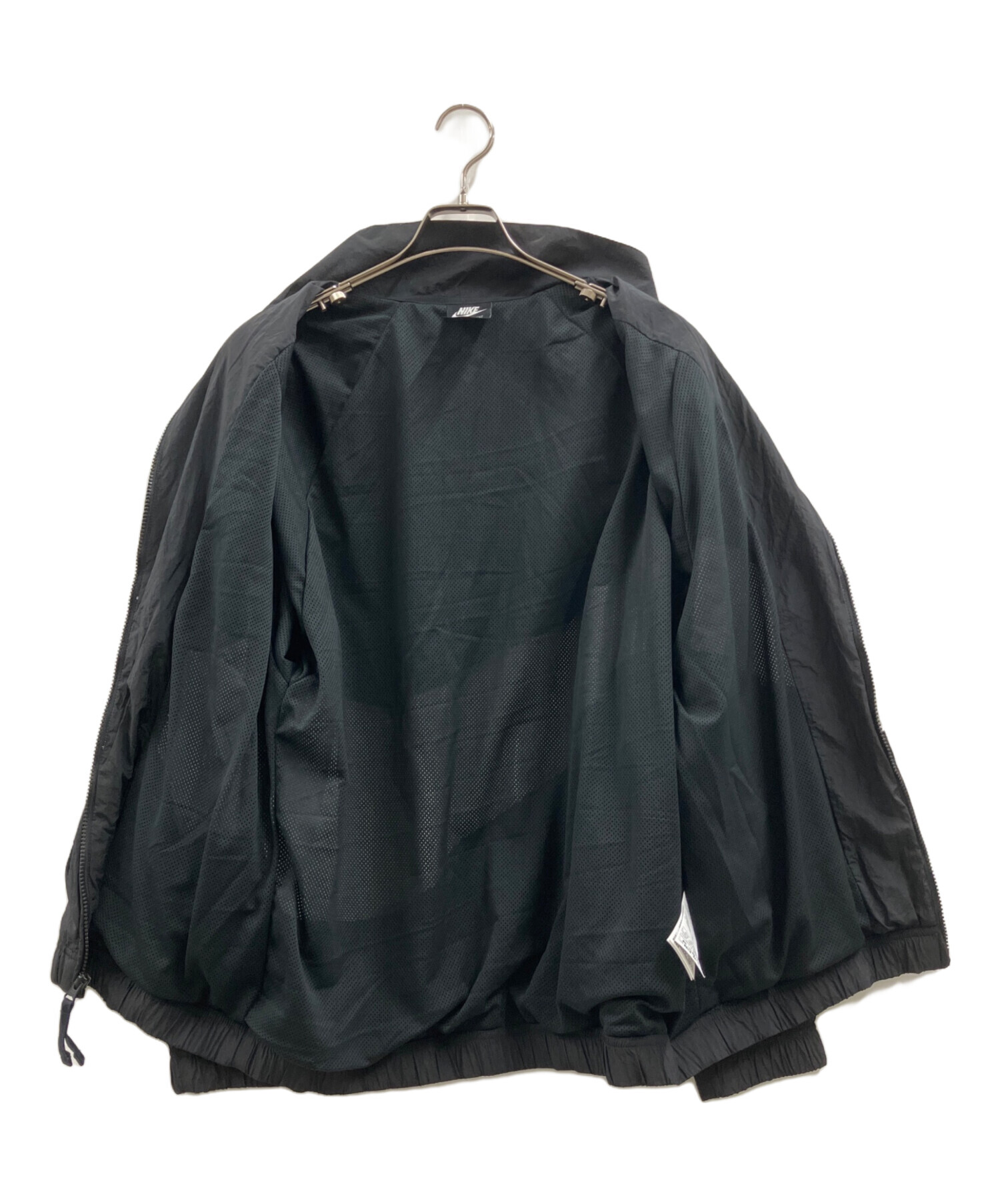 中古・古着通販】NIKE (ナイキ) ナイロンジャケット ブラック×ホワイト