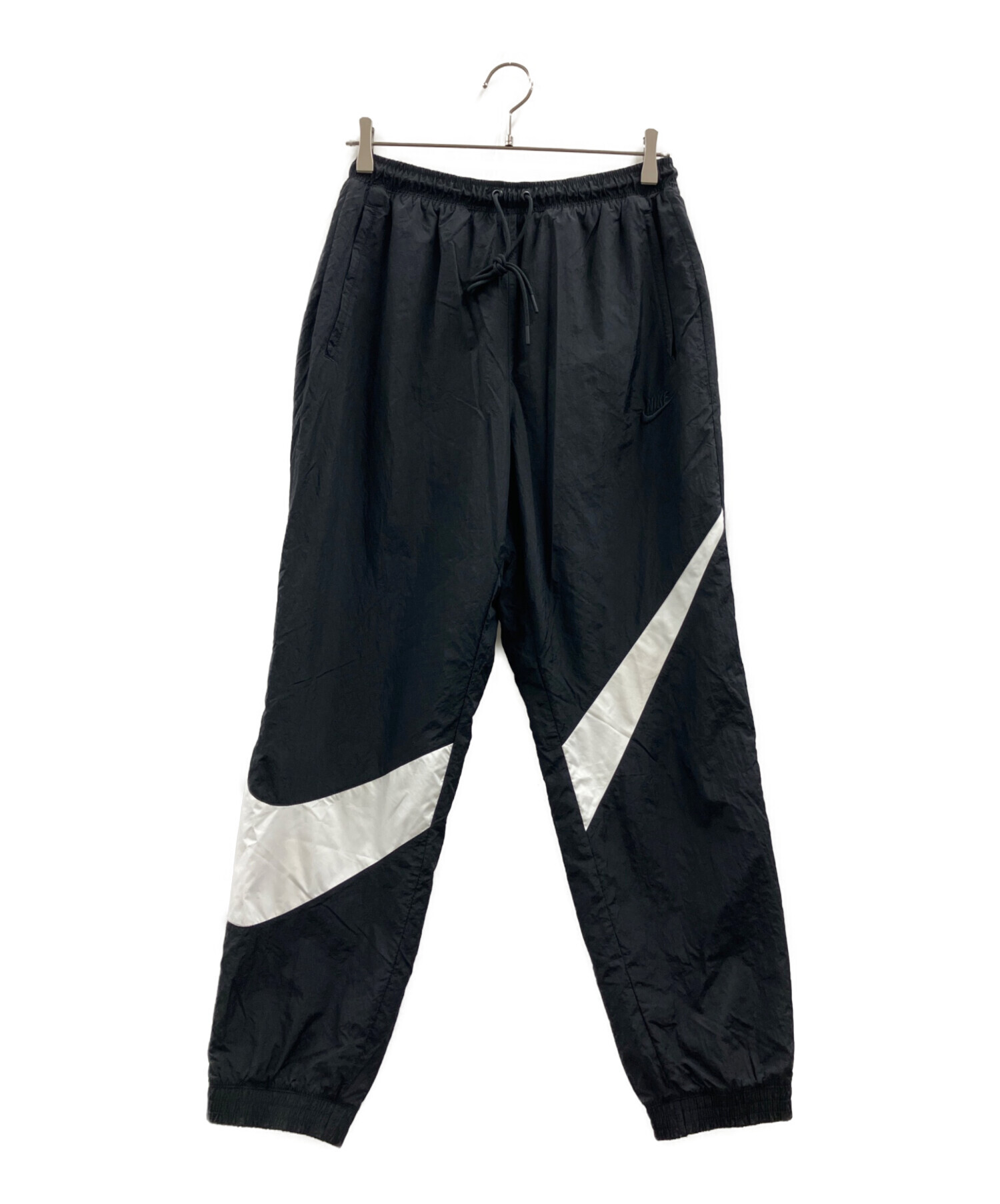 中古・古着通販】NIKE (ナイキ) ナイロンパンツ ブラック×ホワイト