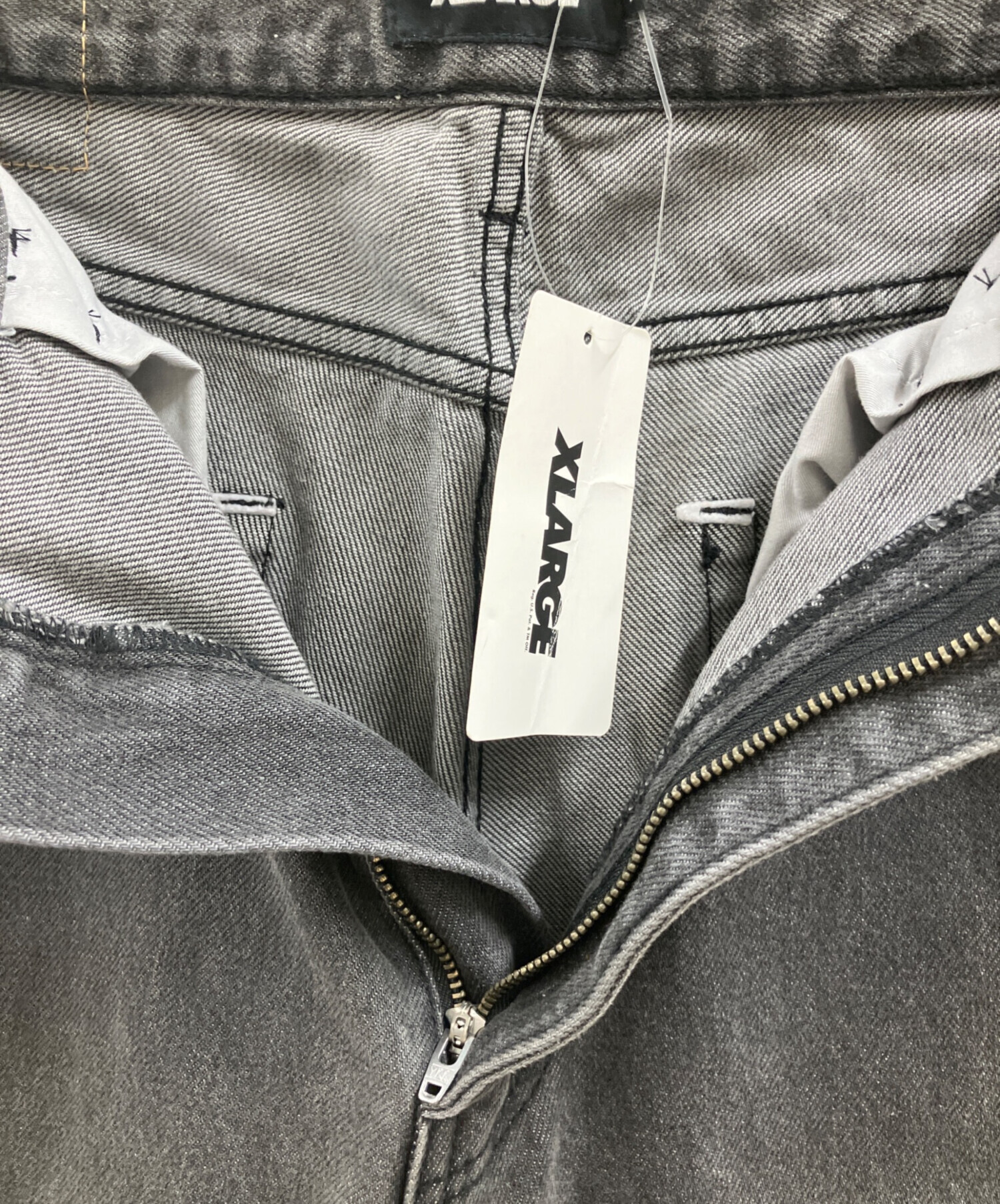 中古・古着通販】X-LARGE (エクストララージ) デニムパンツ ブラック