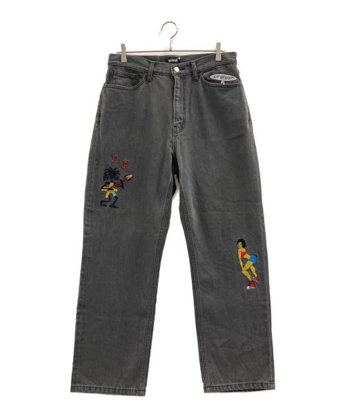 中古・古着通販】X-LARGE (エクストララージ) デニムパンツ ブラック