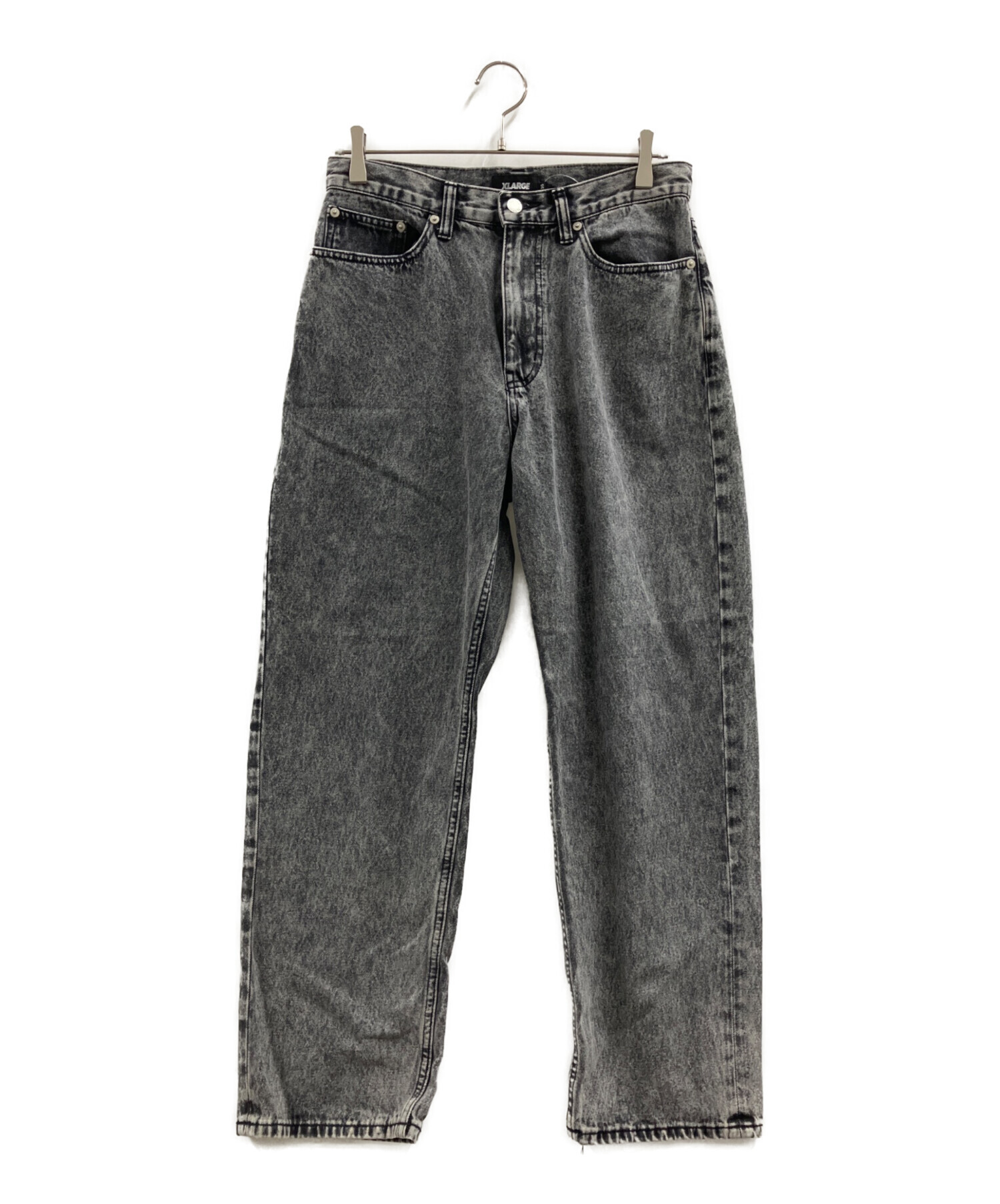 中古・古着通販】X-LARGE (エクストララージ) デニムパンツ ブラック
