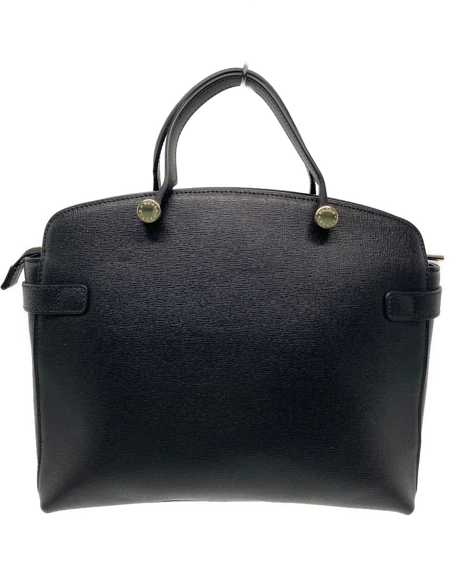 フルラ 2wayレザーバッグ☆値下げしました 中古・古着通販】FURLA (フルラ) FURLA 2WAYバッグ ブラック｜ブランド